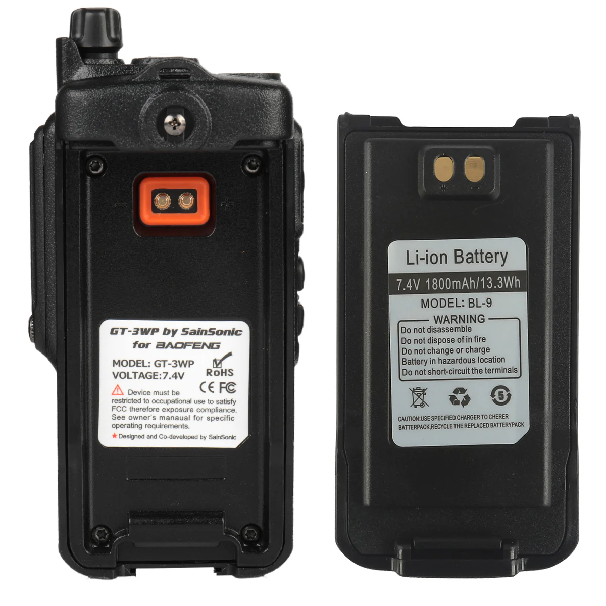 2 pcs x Baofeng GT-3WP Waterproof Two Way Radio + 1 x Programming Cable [DISCONTINUED] - Image 3