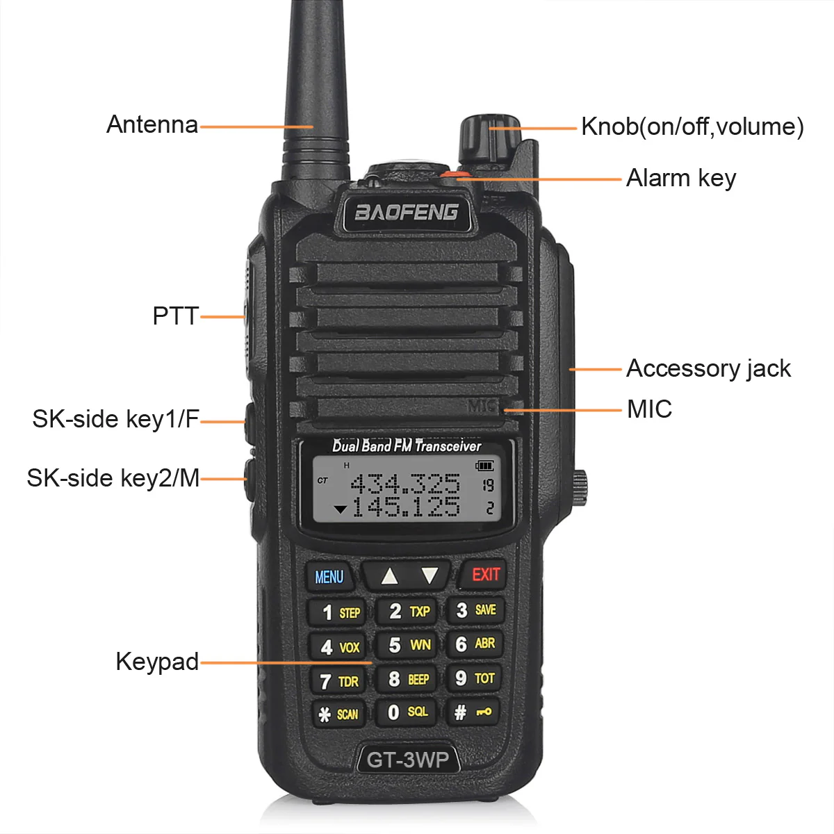 2 pcs x Baofeng GT-3WP Waterproof Two Way Radio + 1 x Programming Cable [DISCONTINUED] - Image 4