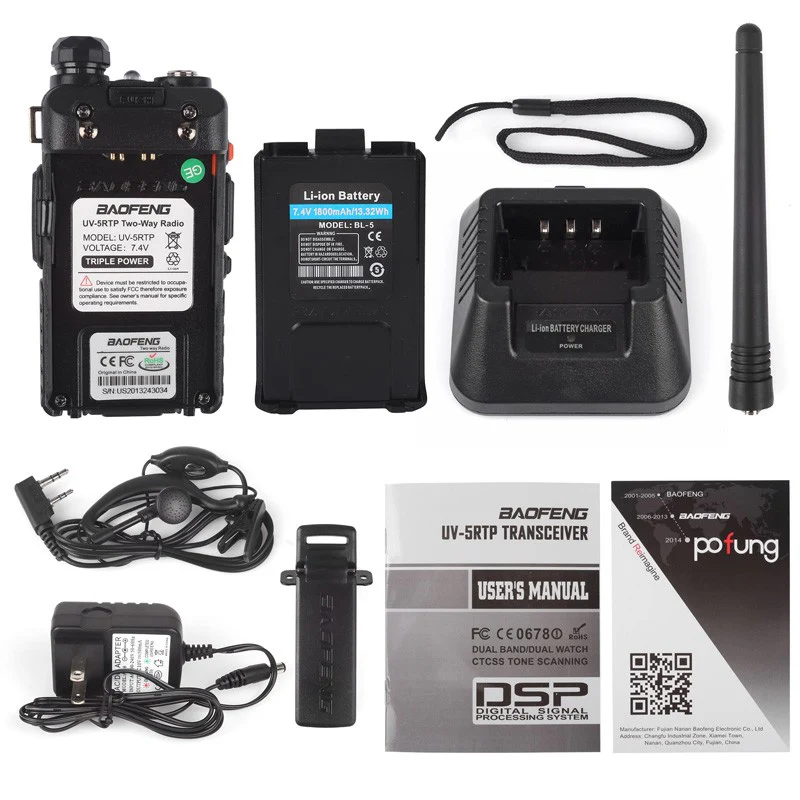 Baofeng UV-5RTP | Dual Band | 8W/4W/1W | Tri-power Two Way Radio | with Speaker [DISCONTINUED] - Image 11