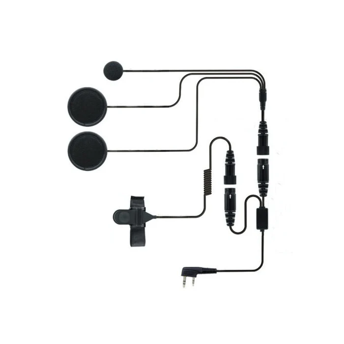 2 PIN Full Face Close Helmet Motorcycle Headset Earpiece | K Plug - Image 7