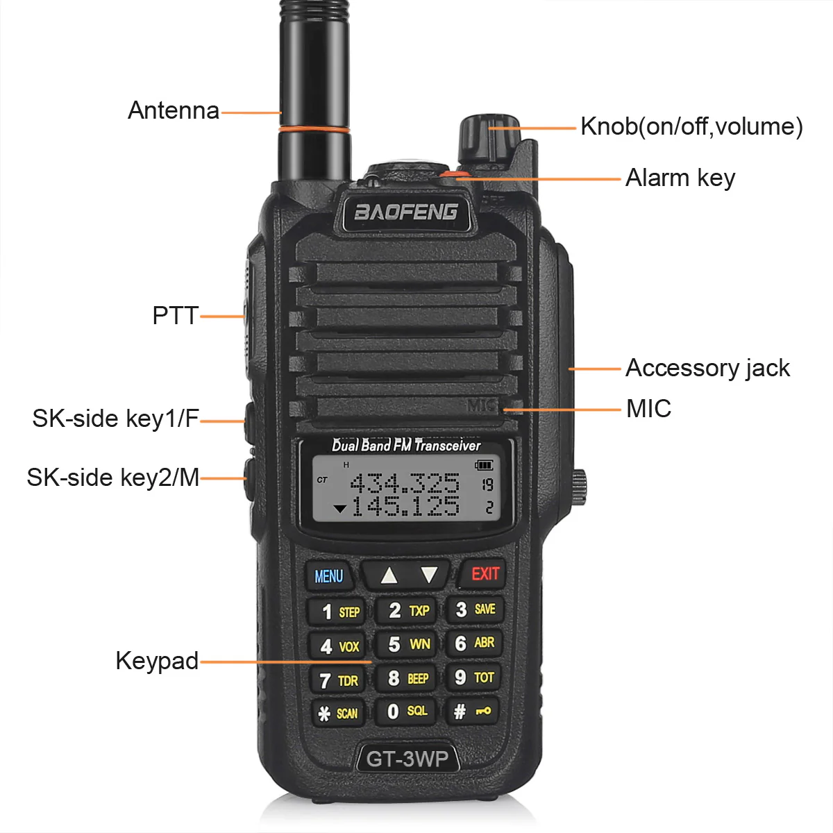 Baofeng GT-3WP [5 Packs] | 5/3/1W | IP67 Waterproof - Image 3