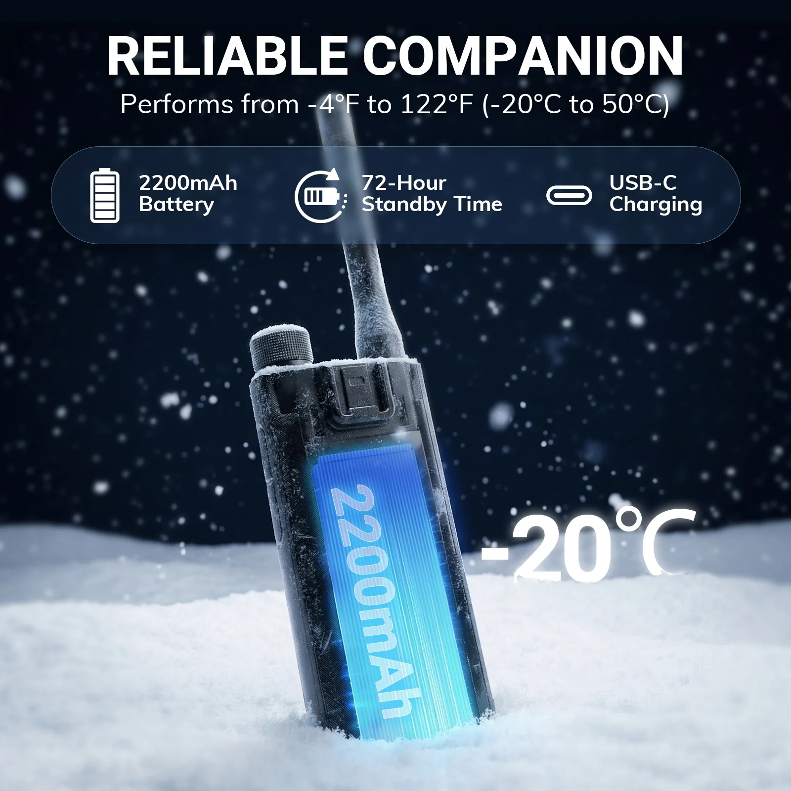 Alervites AT2 Smart UHF Radio | Off-Grid Text & Pic | App Control & Programming | 16mm Ultra-Thin | Dual-PTT | 2200mAh | USB-C Charging - Image 9