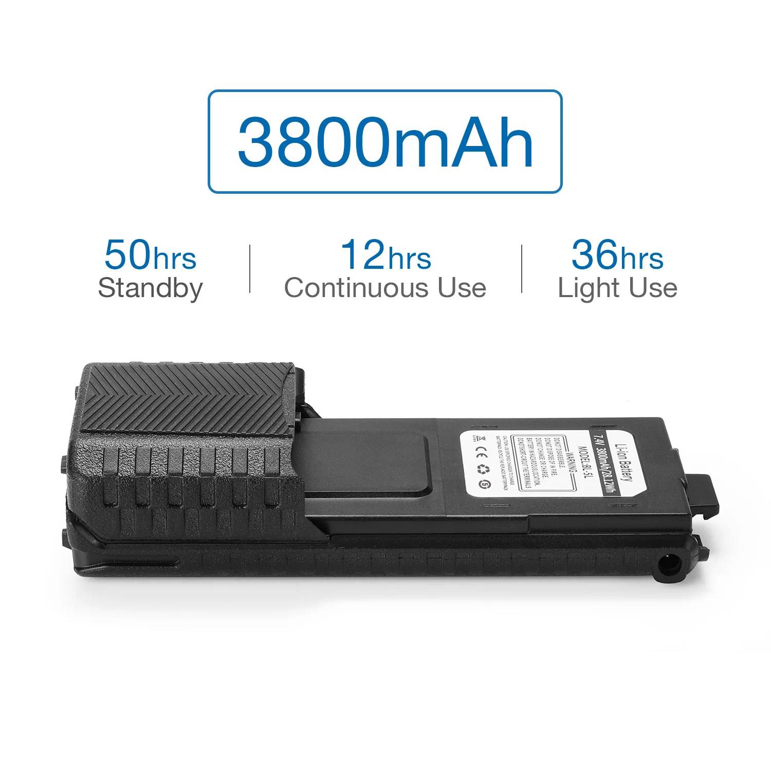 Baofeng 7.4V 3800mAh Li-ion Battery for RD-5R/UV-5R/GT-5R/UV-5RTP - Image 3