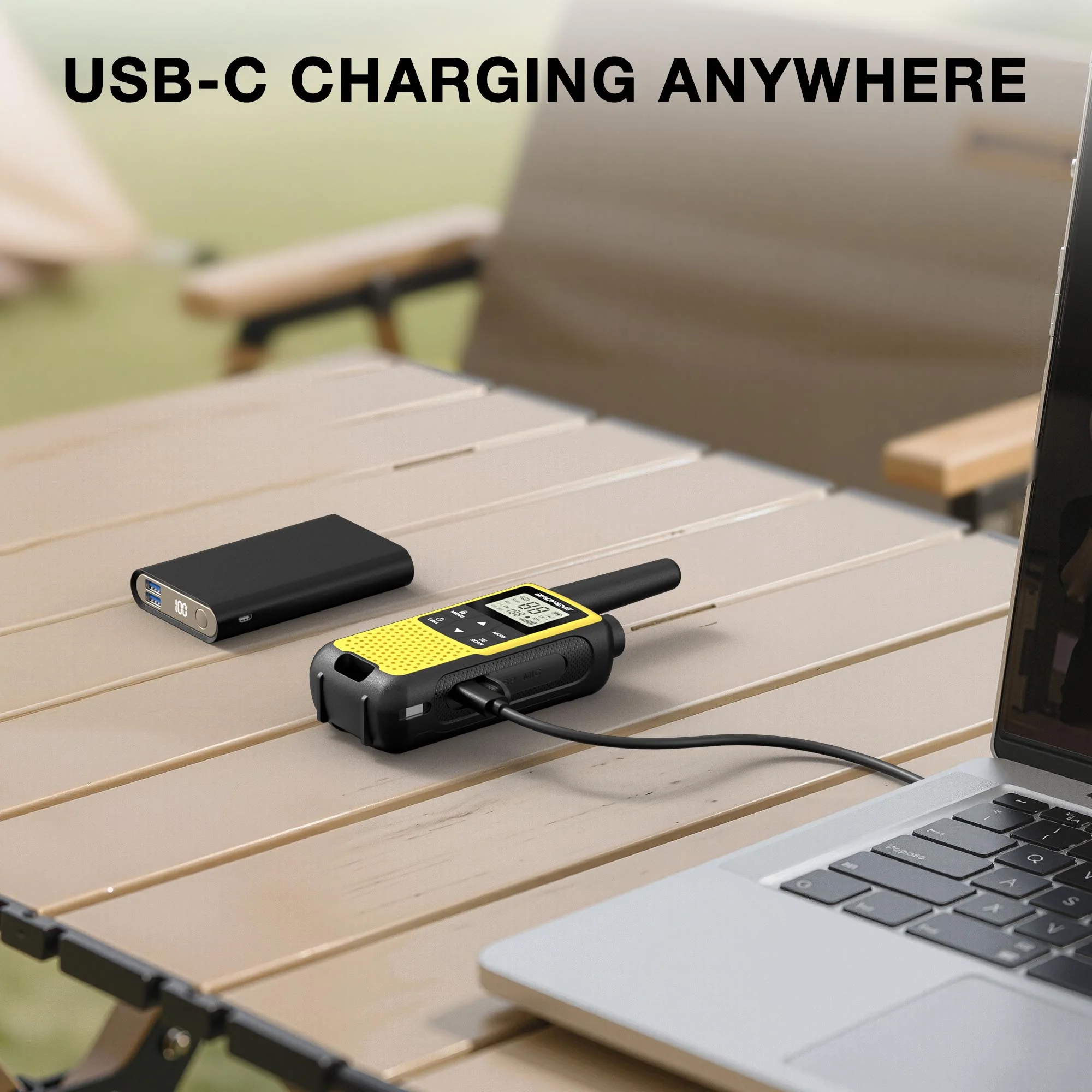 Baofeng BF-33C FRS/PMR Radio | USB-C Charging | Dual Watch | VOX | NOAA | 3 Pack | For Outdoor Play & Family Adventures - Image 3