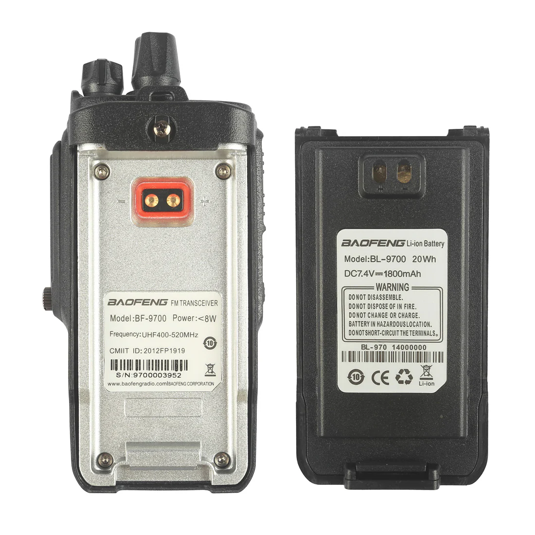 Baofeng BF-9700 [10 Pack] | UHF | 7/5/1W | Waterproof | Noise Reduction [DISCONTINUED] - Image 8