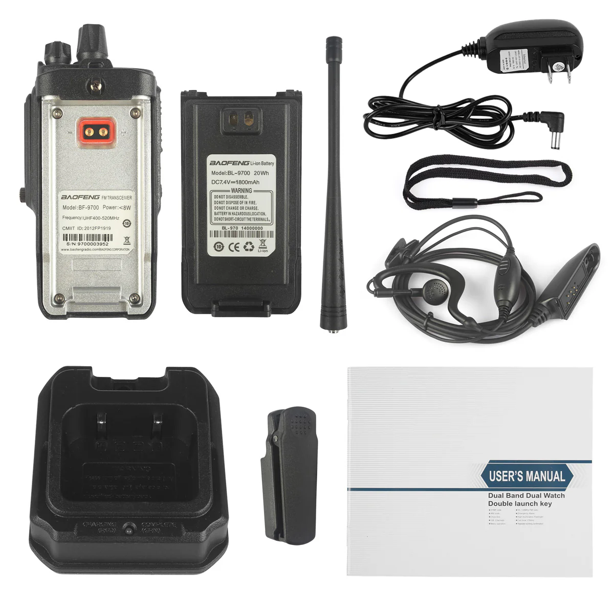 Baofeng BF-9700 | UHF | 7/5/1W | Waterproof | Noise Reduction | 1800mAh | with Cable [DISCONTINUED] - Image 12