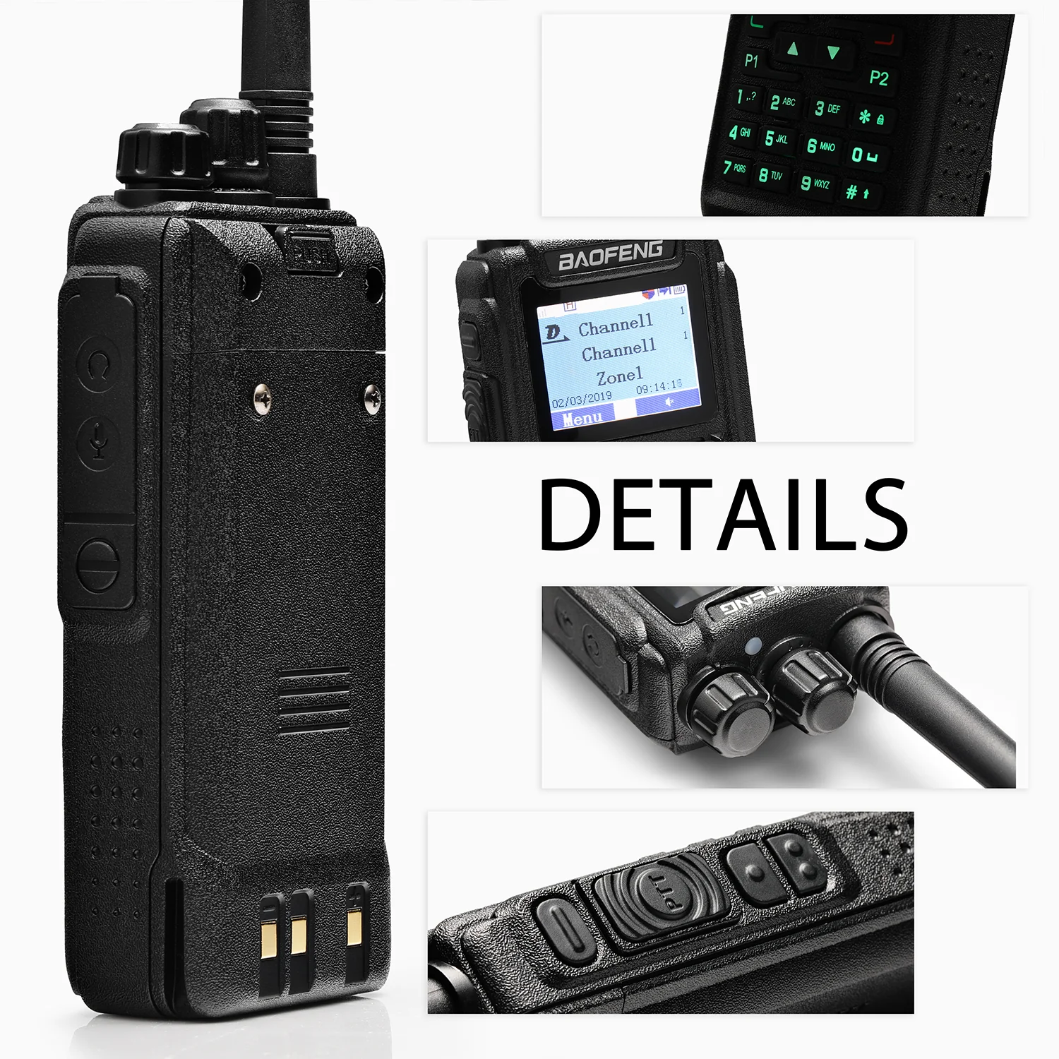 Baofeng DM-1701 DMR | Dual Band | 5W | 120K Contacts Import | SMS Function - Image 10