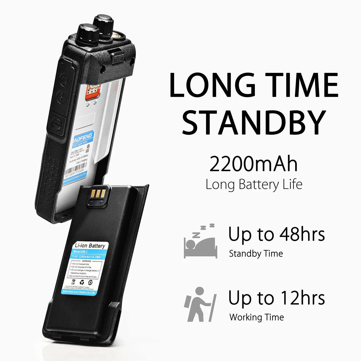 Baofeng DM-1701 DMR | Dual Band | 5W | 120K Contacts Import | SMS Function - Image 5