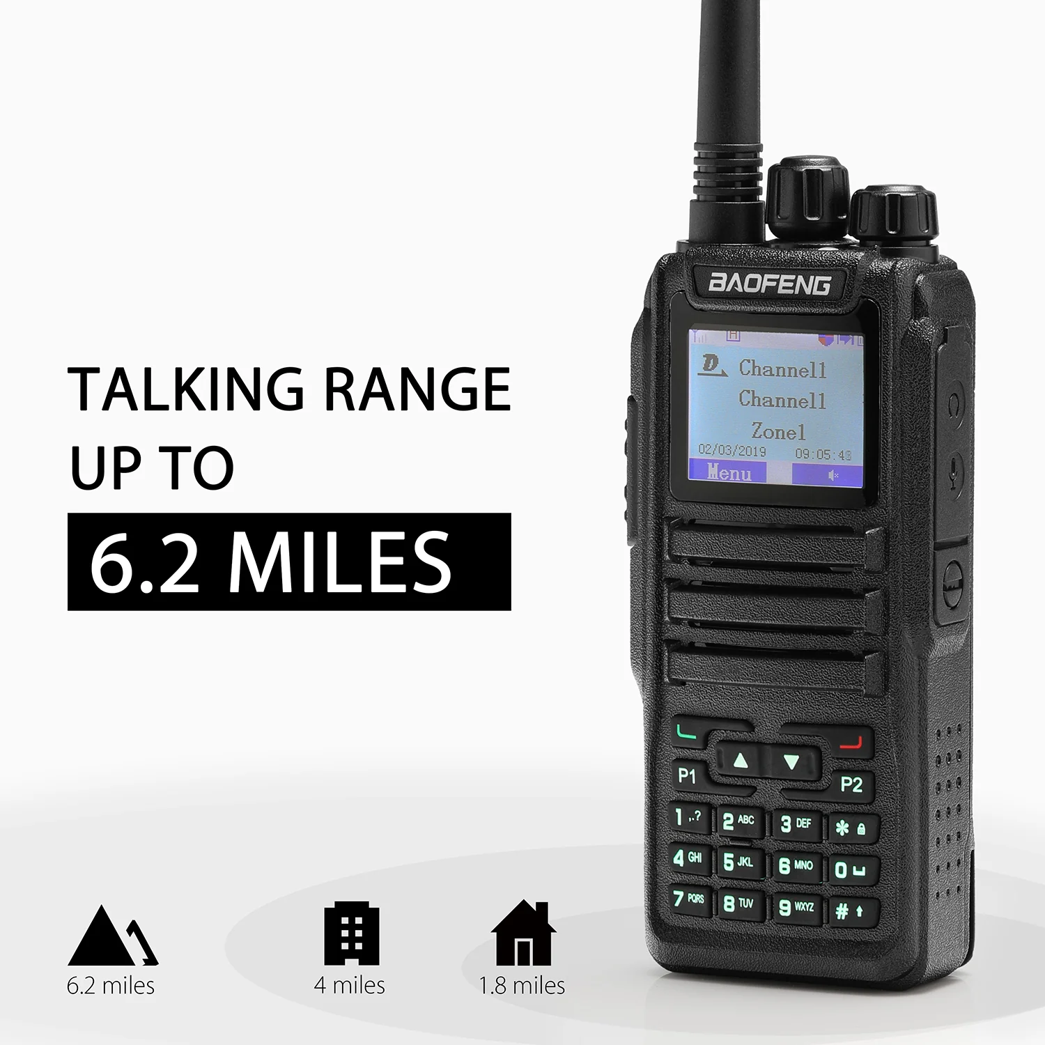 Baofeng DM-1701 DMR | Dual Band | 5W | 120K Contacts Import | SMS Function - Image 7