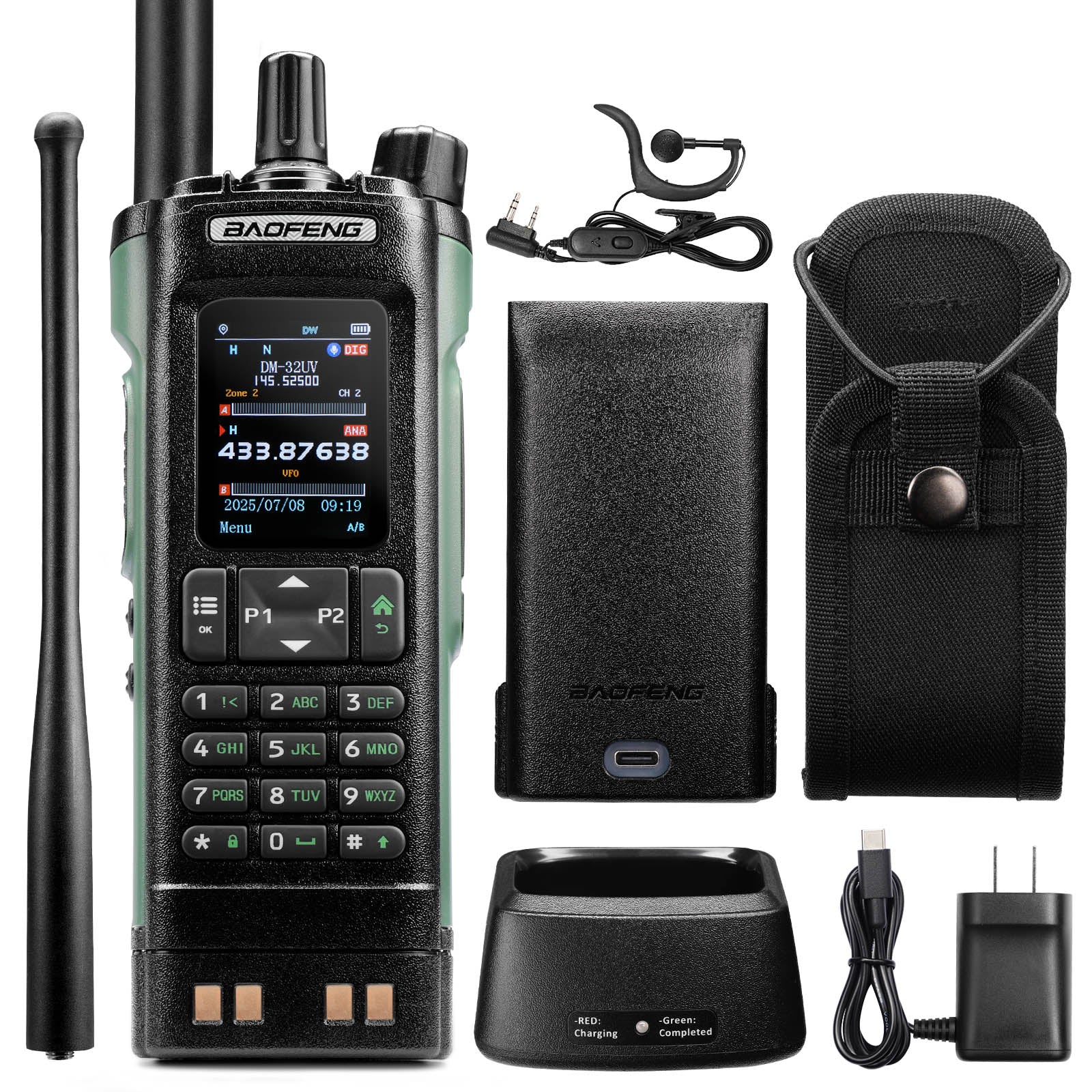 Baofeng DM-32UV 10W DMR Ham Radio  | GPS & Digital APRS | UHF/VHF/AM/FM/NOAA | NOAA Alert | Tier II Dual Slot | 2” Color Display | 4K Channels | 50K Contacts - Image 14