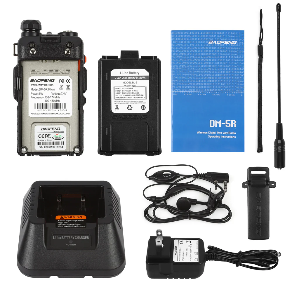 Baofeng DM-5R Plus Dual Band DMR Digital Two Way Radio [DISCONTINUED] - Image 8