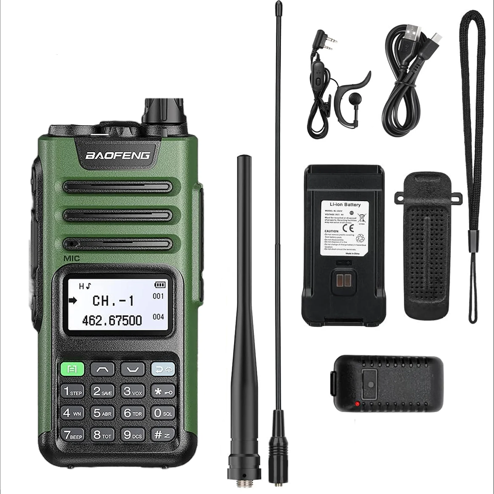 Baofeng GM-15 Pro 5W GMRS Radio | NOAA Weather Receiver | USB-C Charger | GMRS Repeater Channel - Image 8