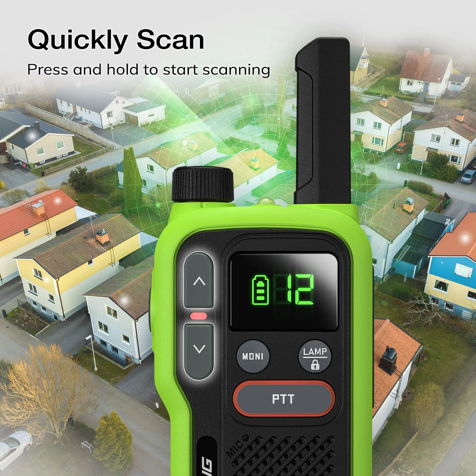 Baofeng GT-18 FRS/PMR Radio | License-free | USB Charging | Dual PTT | VOX | Flashlight - Image 7