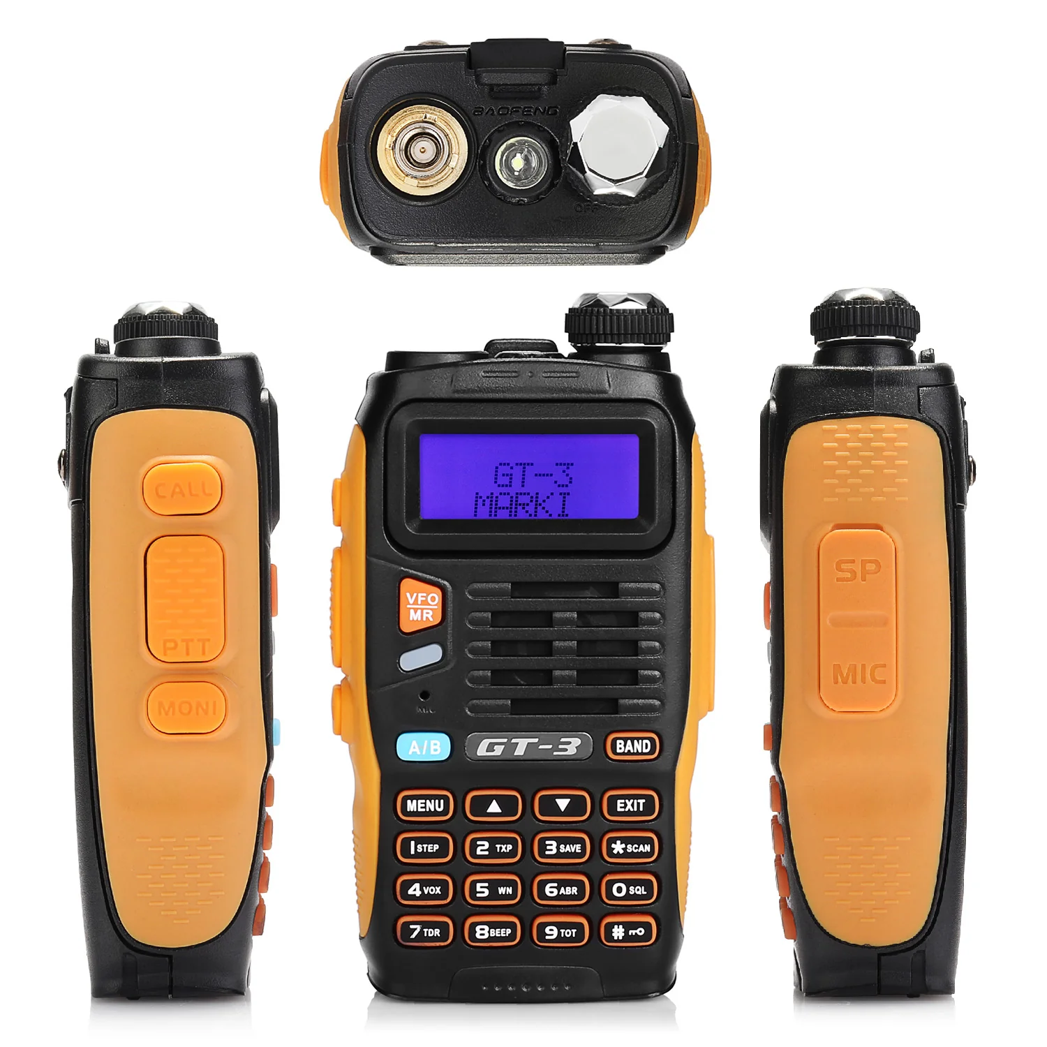 Baofeng GT-3 Mark II [5 Pack] | Dual Band | 5W | Better Antenna | VOX | Flashlight - Image 4
