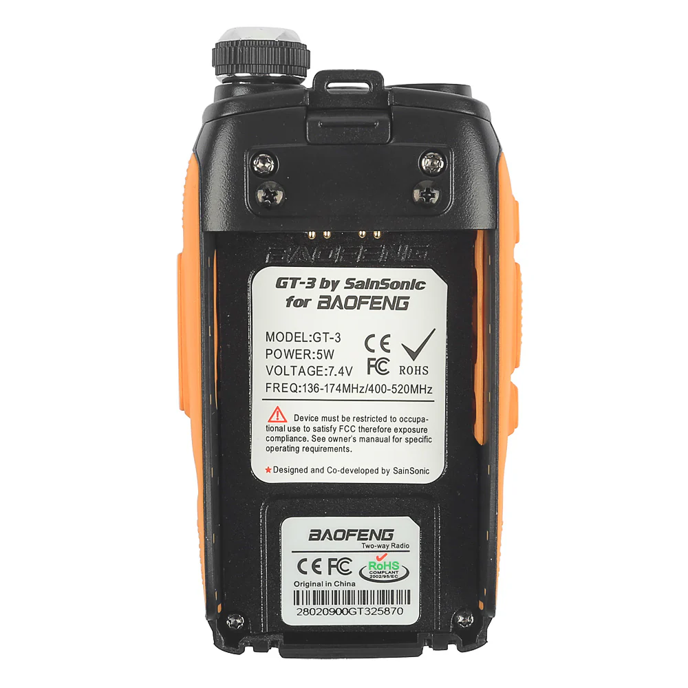 Baofeng GT-3 Mark II | Dual Band | 5W | Better Antenna | 3800mAh | Flashlight Radio [DISCONTINUED] - Image 7