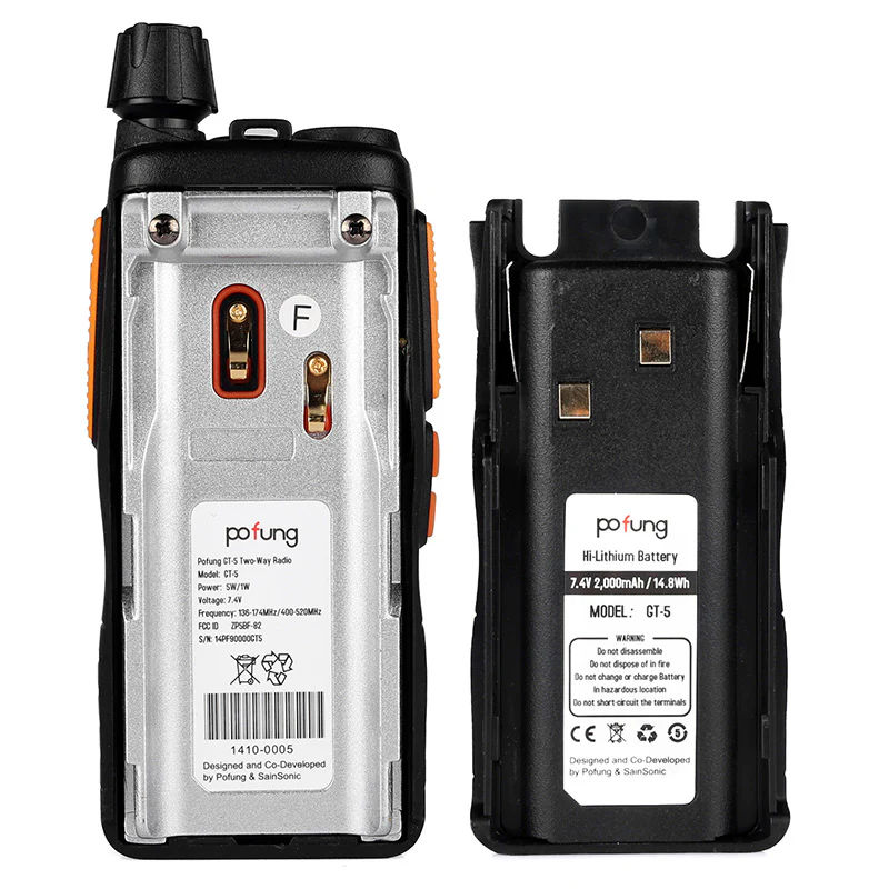 Baofeng GT-5 Dual Band Two-Way Radio + Speaker Mic [DISCONTINUED] - Image 8