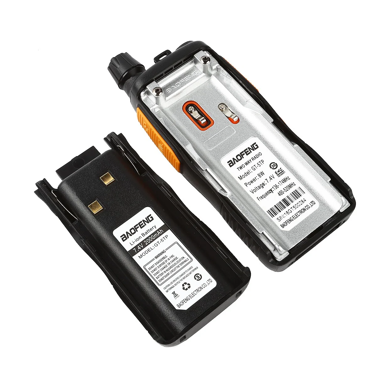 Baofeng GT-5TP | Dual Band | Tri-Power | Dual PTT | Up to 8W [5 Packs] - Image 12