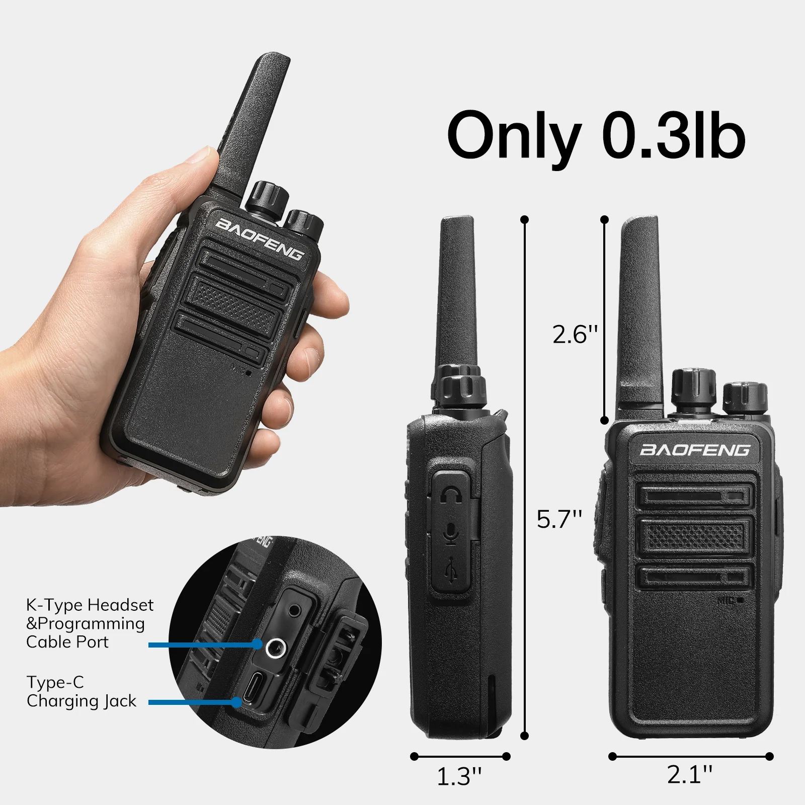 Baofeng GT-68 [4 Packs] FRS Radios [OPEN BOX] - Image 5