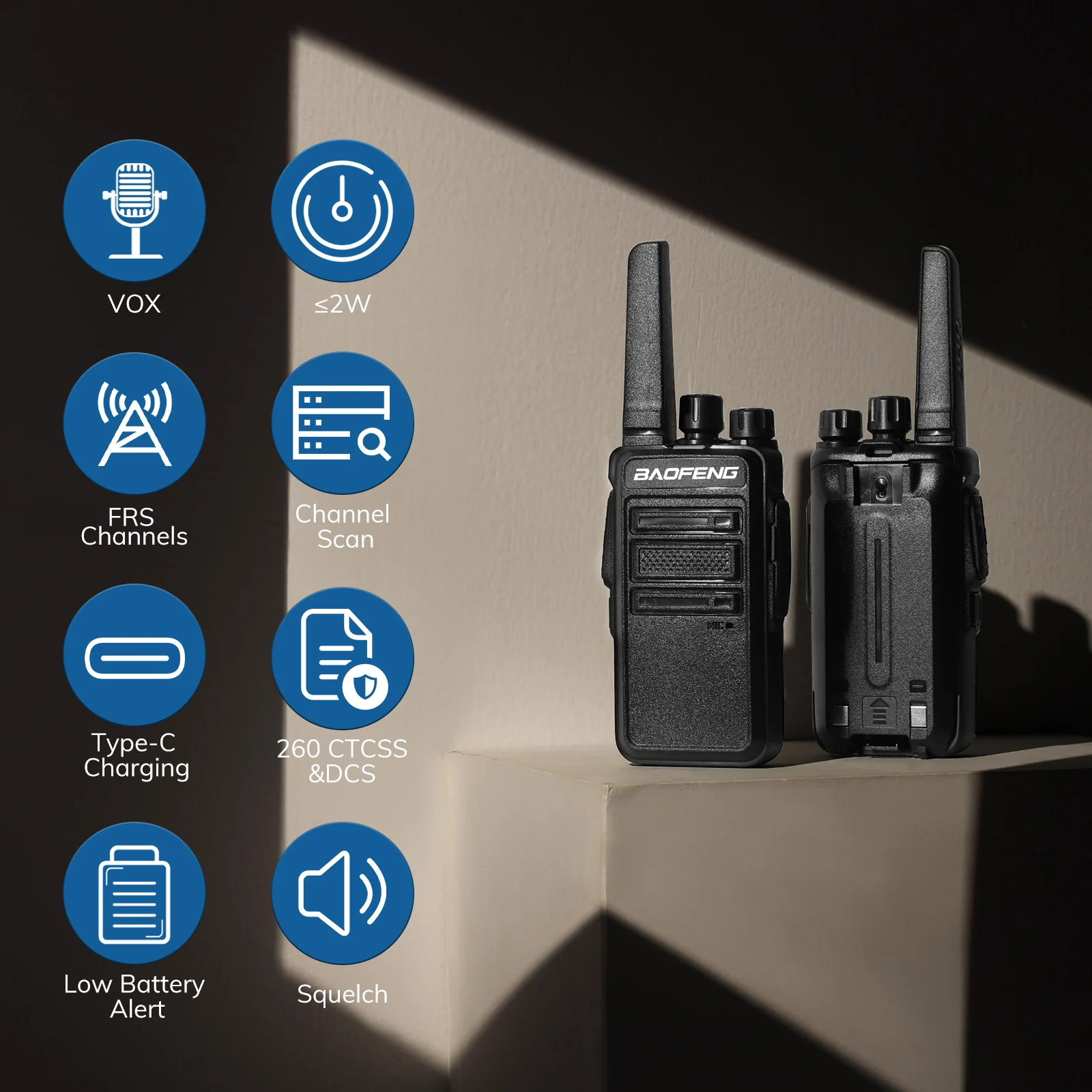 Baofeng GT-68 [4 Packs] FRS Radios [OPEN BOX] - Image 6
