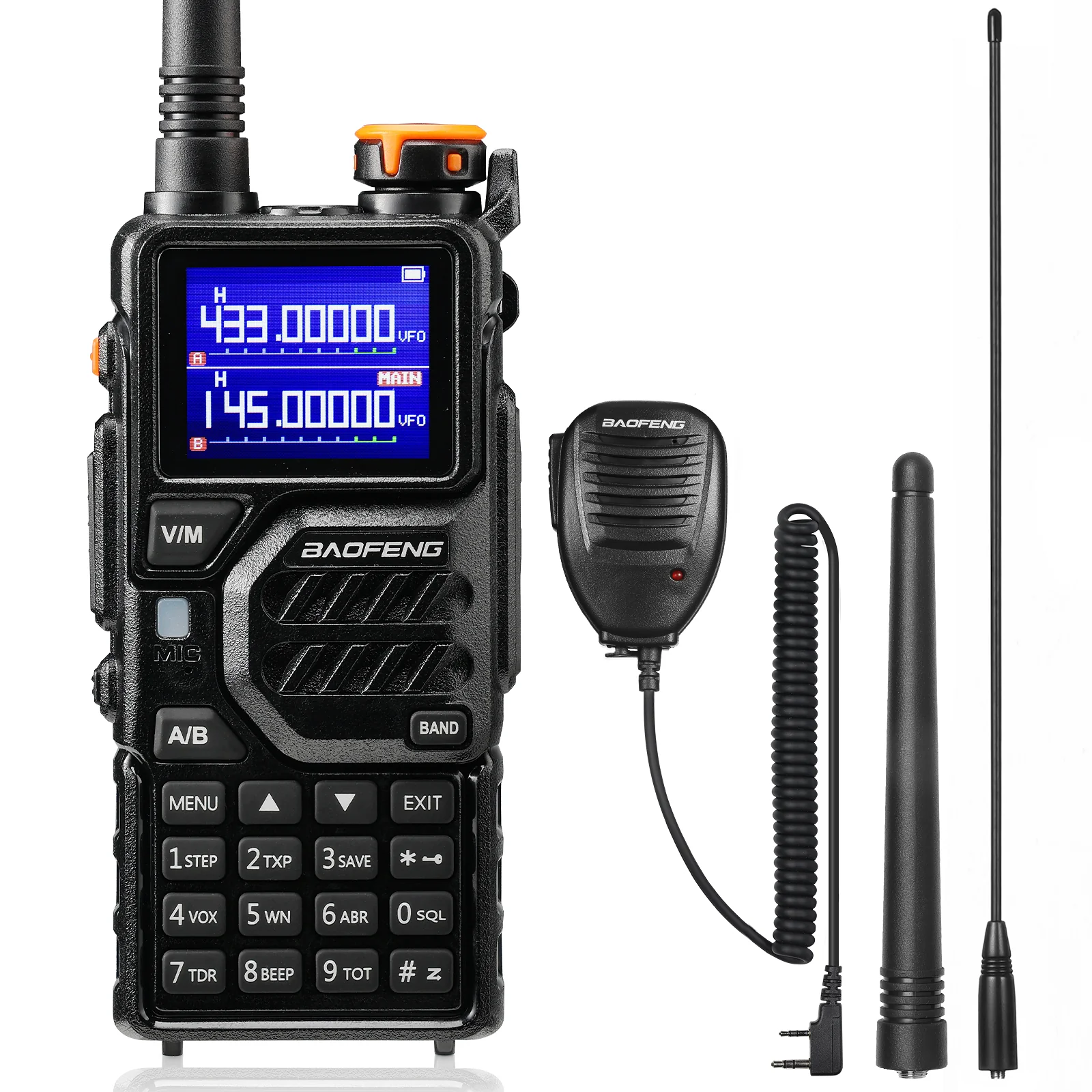 Baofeng K5 Plus Tri-Band Ham Radio | 10W | VHF/UHF/1.25M | Tri-Power | NOAA | 999CH | Frequency Copy| Scramble | 2500mAh Battery - Image 2