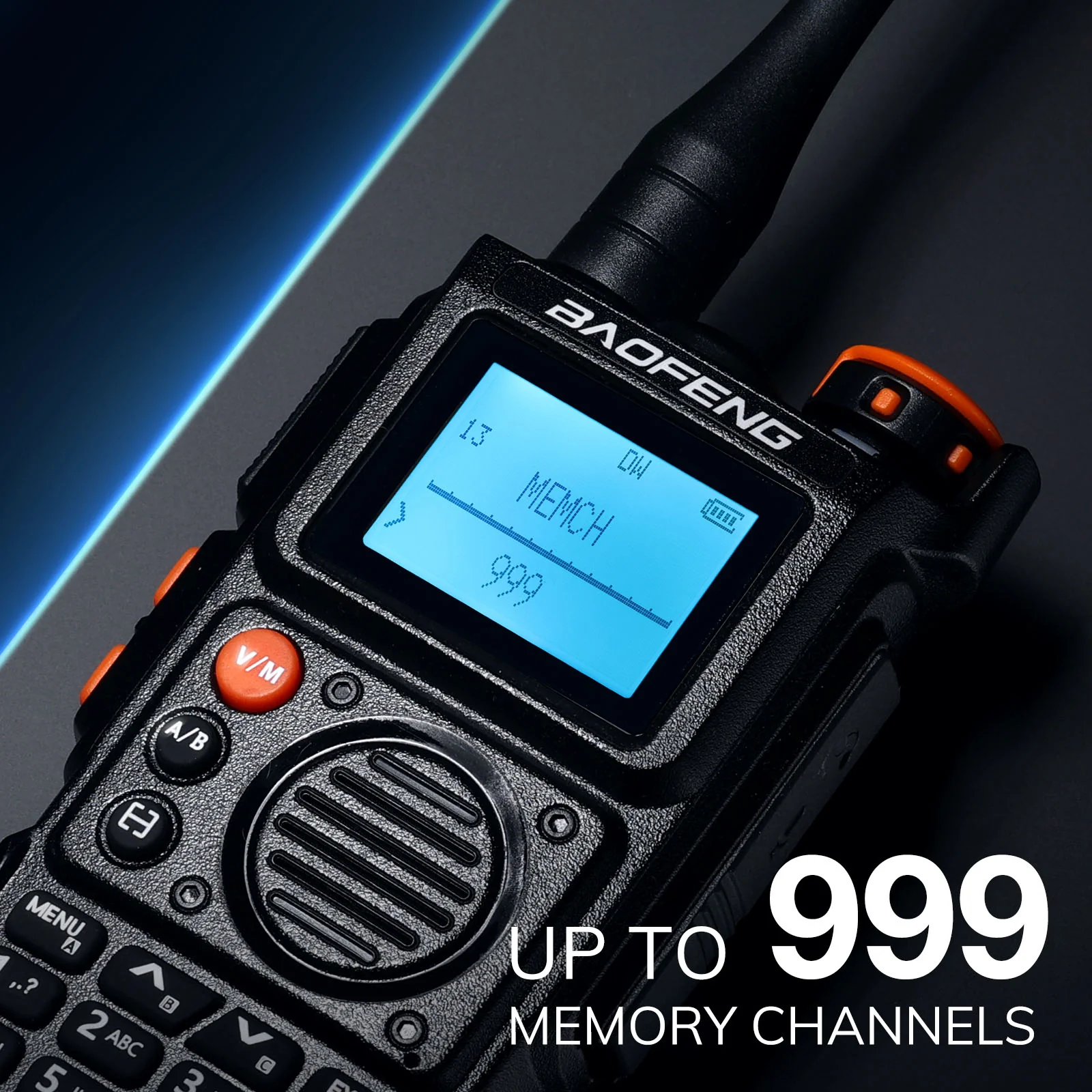 Baofeng K6 Tri-Band Radio | 5W | 999 CH | UHF/VHF/1.25M/NOAA/FM/Air Receiver |  Reverse Repeater Freq | 2600mAh Type-C Battery - Image 4