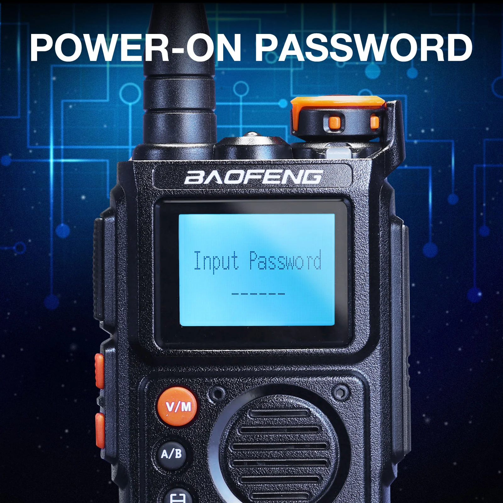 Baofeng K6 Tri-Band Radio | 5W | 999 CH | UHF/VHF/1.25M/NOAA/FM/Air Receiver |  Reverse Repeater Freq | 2600mAh Type-C Battery - Image 5