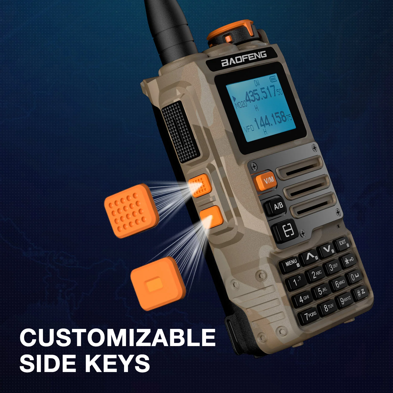 Baofeng K63 Tri-band Radio | 6W |  999CH | VHF/UHF/1.25M/AM/FM/NOAA | 2600mAh Battery  | Wireless Freq Copy - Image 11