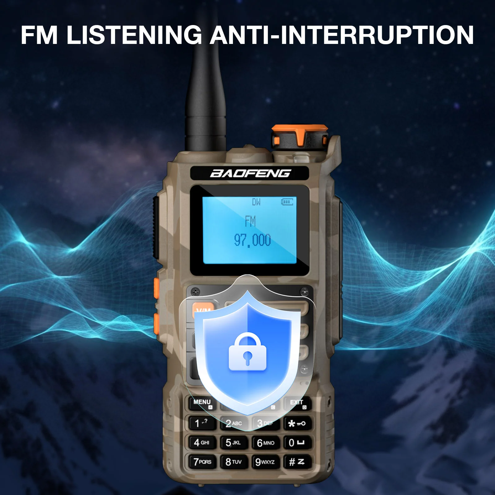 Baofeng K63 Tri-band Radio | 6W |  999CH | VHF/UHF/1.25M/AM/FM/NOAA | 2600mAh Battery  | Wireless Freq Copy - Image 14