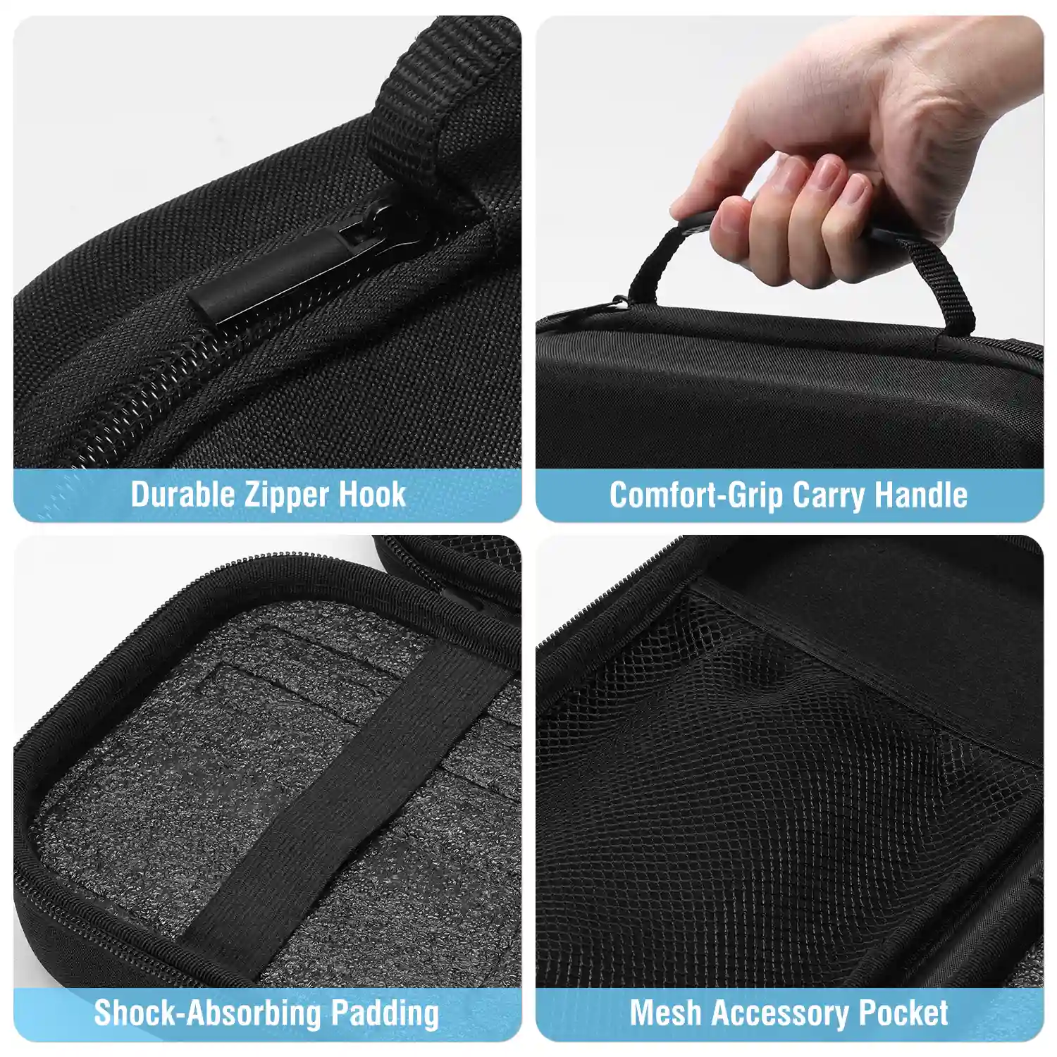 Baofeng PB5 Walkie Talkie Carrying Case  | Protective Handheld Radio Storage Case Holder | Custom Foam | Compatible with UV-5RM/ AR-5RM/ K5 Plus/ UV-5G Plus/ UV-7B - Image 5