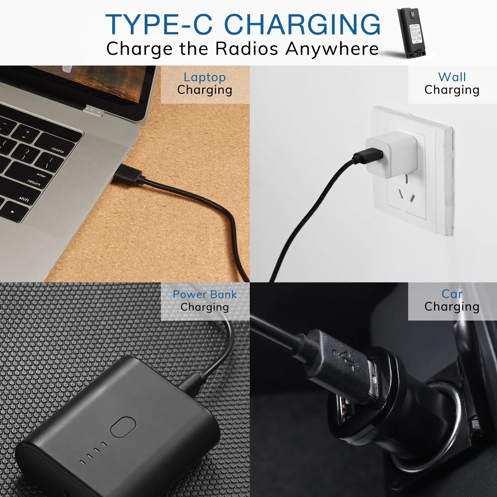Baofeng RL-17 | 2500mAh Original Battery for UV-17R/UV-17R Plus/UV-17R Pro | Type-C Charging | 7.4V - Image 4