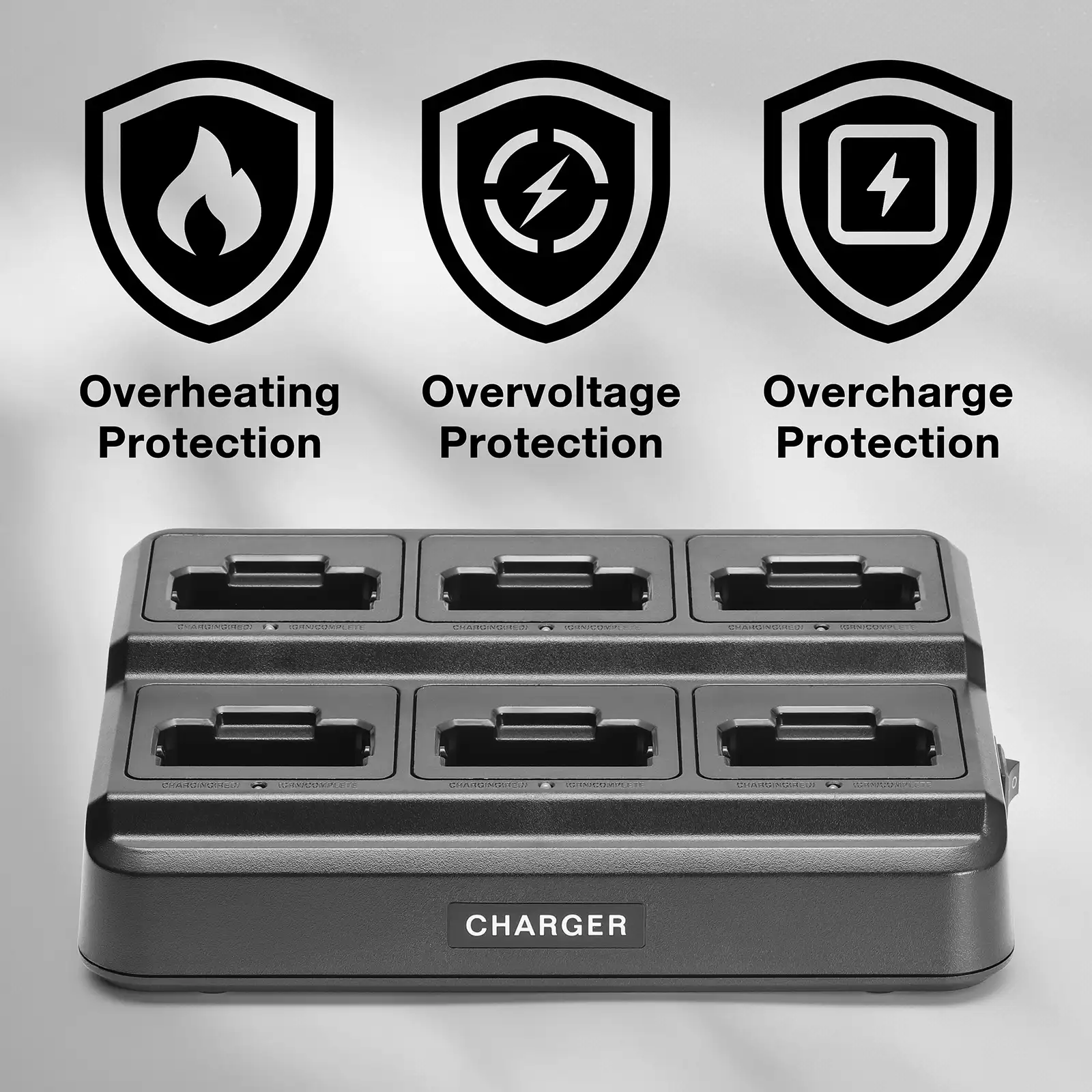 Baofeng RT22 Six-Way Charger | Multi-Unit Charging Station Base | For Baofeng T22 & Retevis RT22/RT22S/RB19/RB19P/RB39 /RB39P | Rapid Charger - Image 5