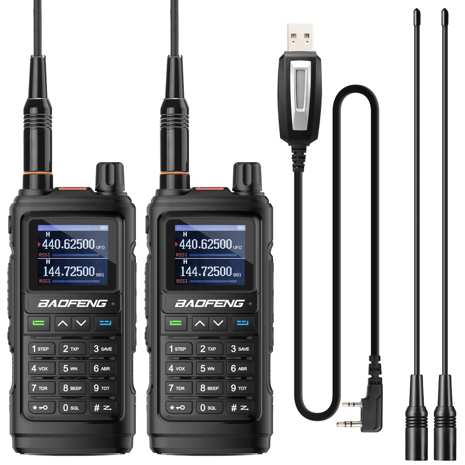 Baofeng UV-17R | Dual Band | 5W | 999 CH | Remote Frequency Copy | Color Screen | 1800mAh | NOAA FM RX - Image 10