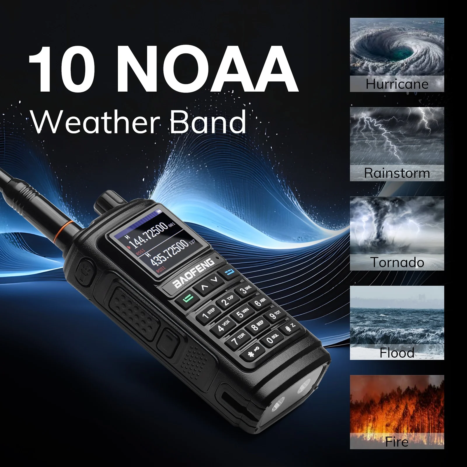 Baofeng UV-17R PLUS | Multi-Band | Airband | 5W | NOAA |  Wireless Frequency Copy | 2500MAH USB-C Battery | Support Chirp - Image 3