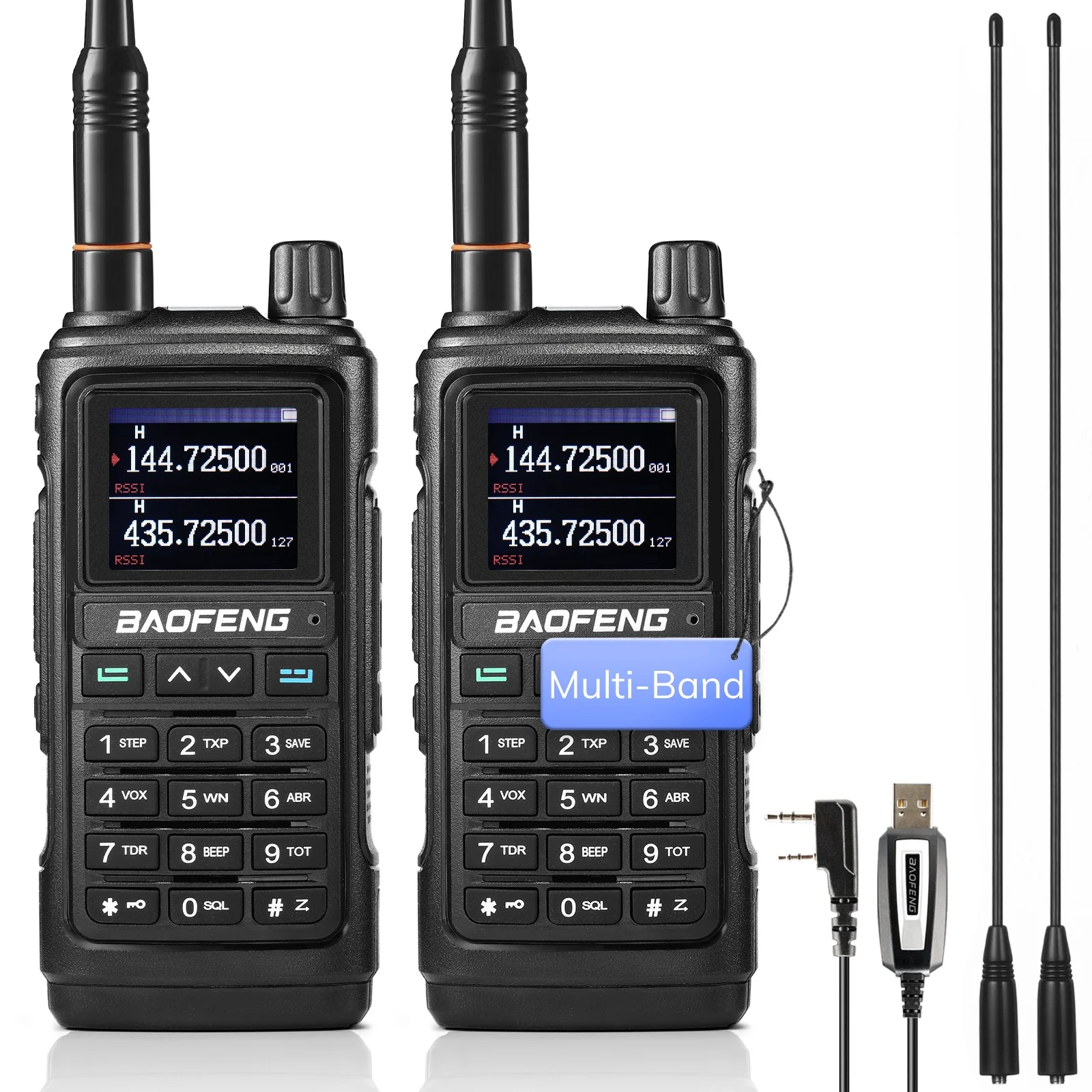 Baofeng UV-17R PLUS | Multi-Band | Airband | 5W | NOAA |  Wireless Frequency Copy | 2500MAH USB-C Battery | Support Chirp - Image 9
