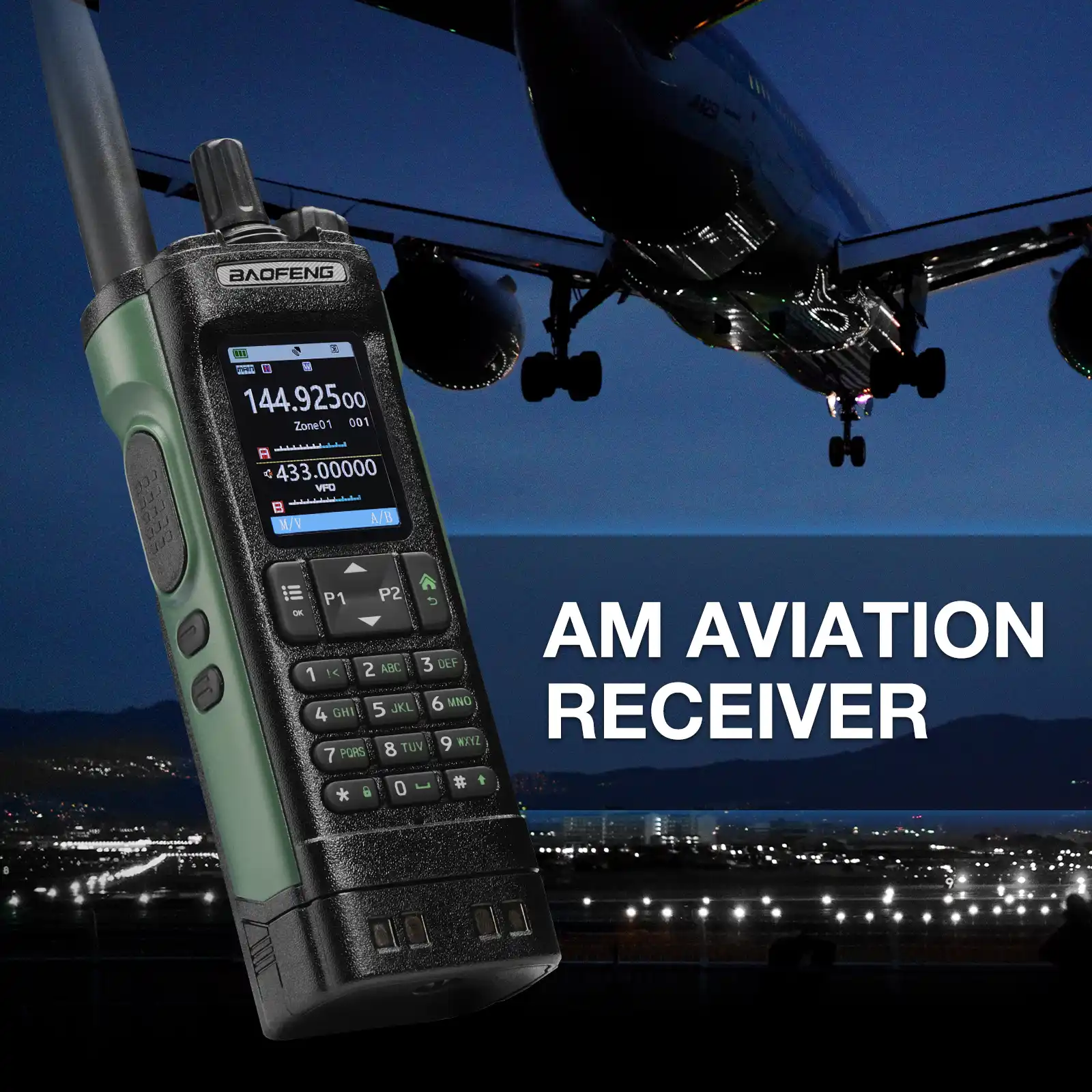 Baofeng UV-32 Ham Radio | 10W | Multi-Band  | GPS | APP & CHIRP Programmable | 2.0” Large Color Display | 1000CHs | NOAA/Airband Receiver - Image 6