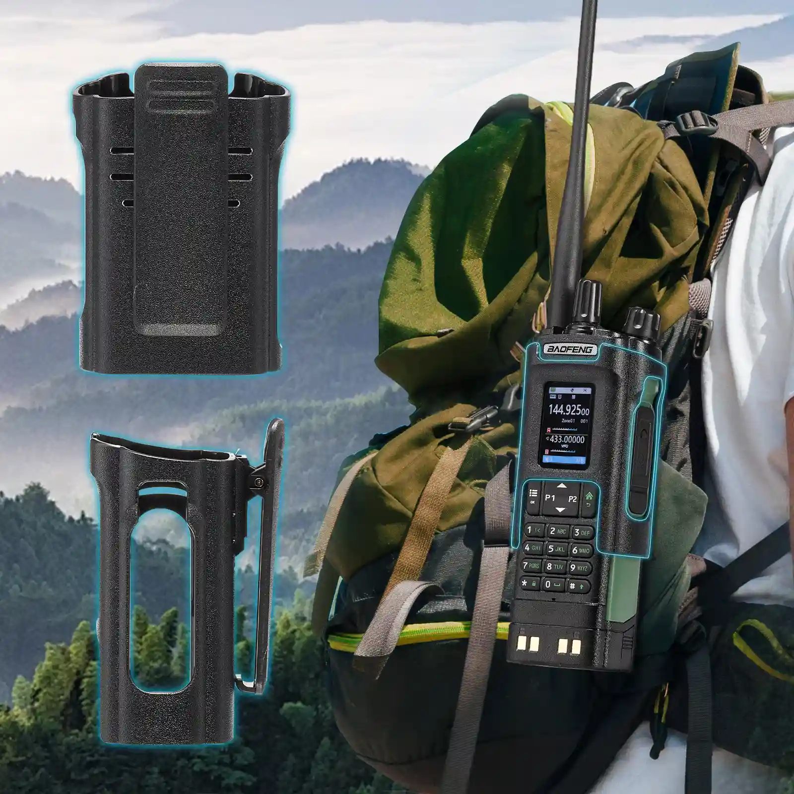 Baofeng UV-32 Ham Radio | 10W | Multi-Band  | GPS | APP & CHIRP Programmable | 2.0” Large Color Display | 1000CHs | NOAA/Airband Receiver - Image 9