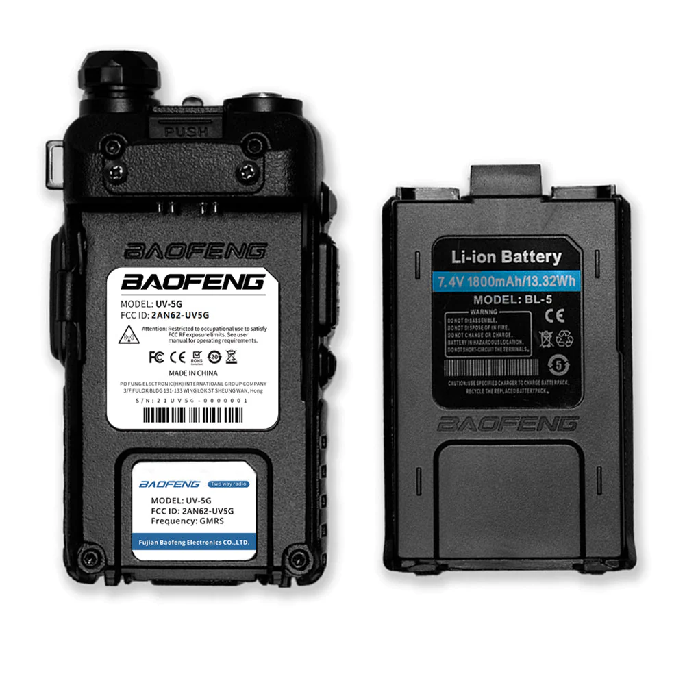Baofeng UV-5X / UV-5G [1 Pair] [OPEN BOX] - Image 10