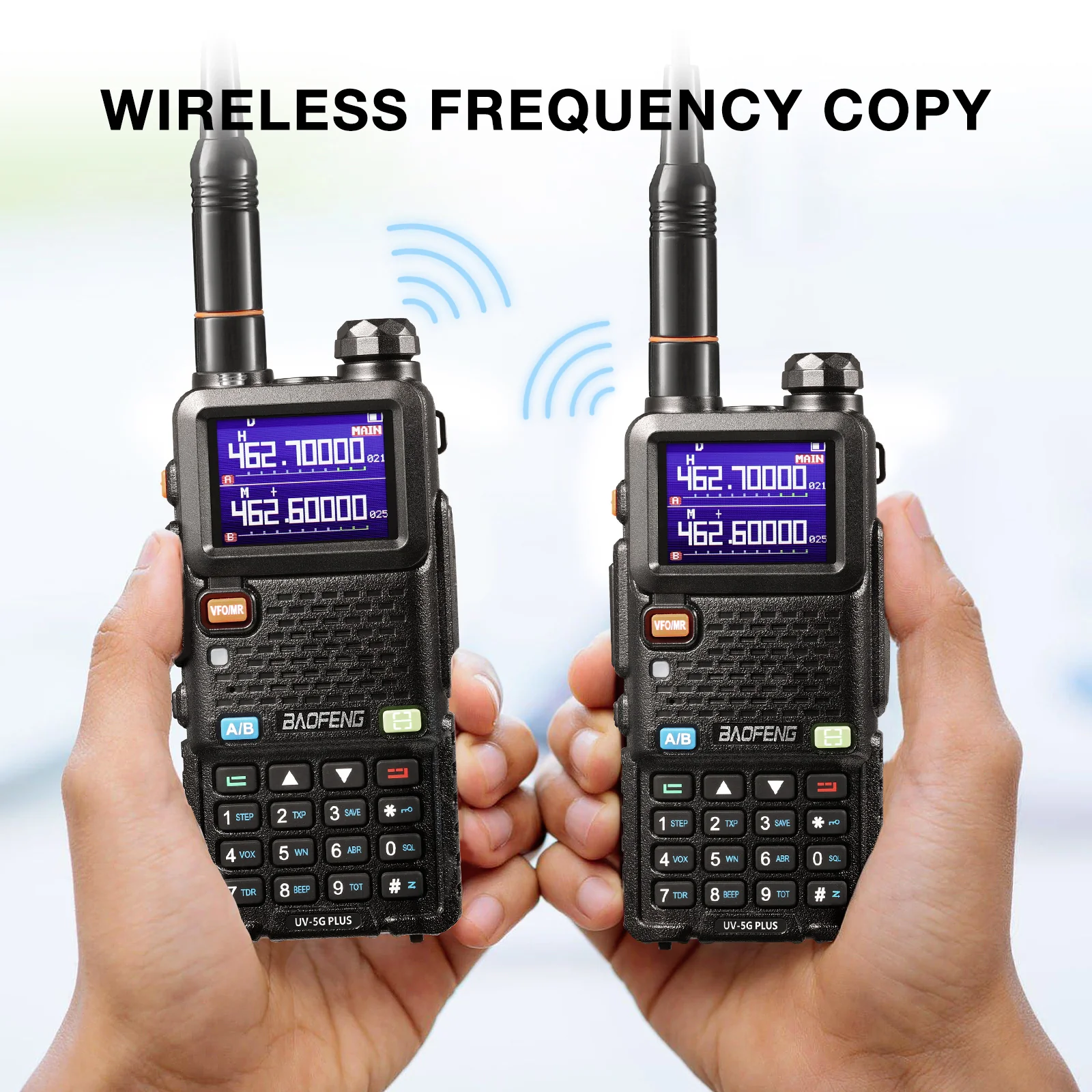 Baofeng UV-5G Plus GMRS Radio | 5W | 2500mAh USB-C Battery | Frequency Copy | 999 CH | NOAA | Support Chirp - Image 7