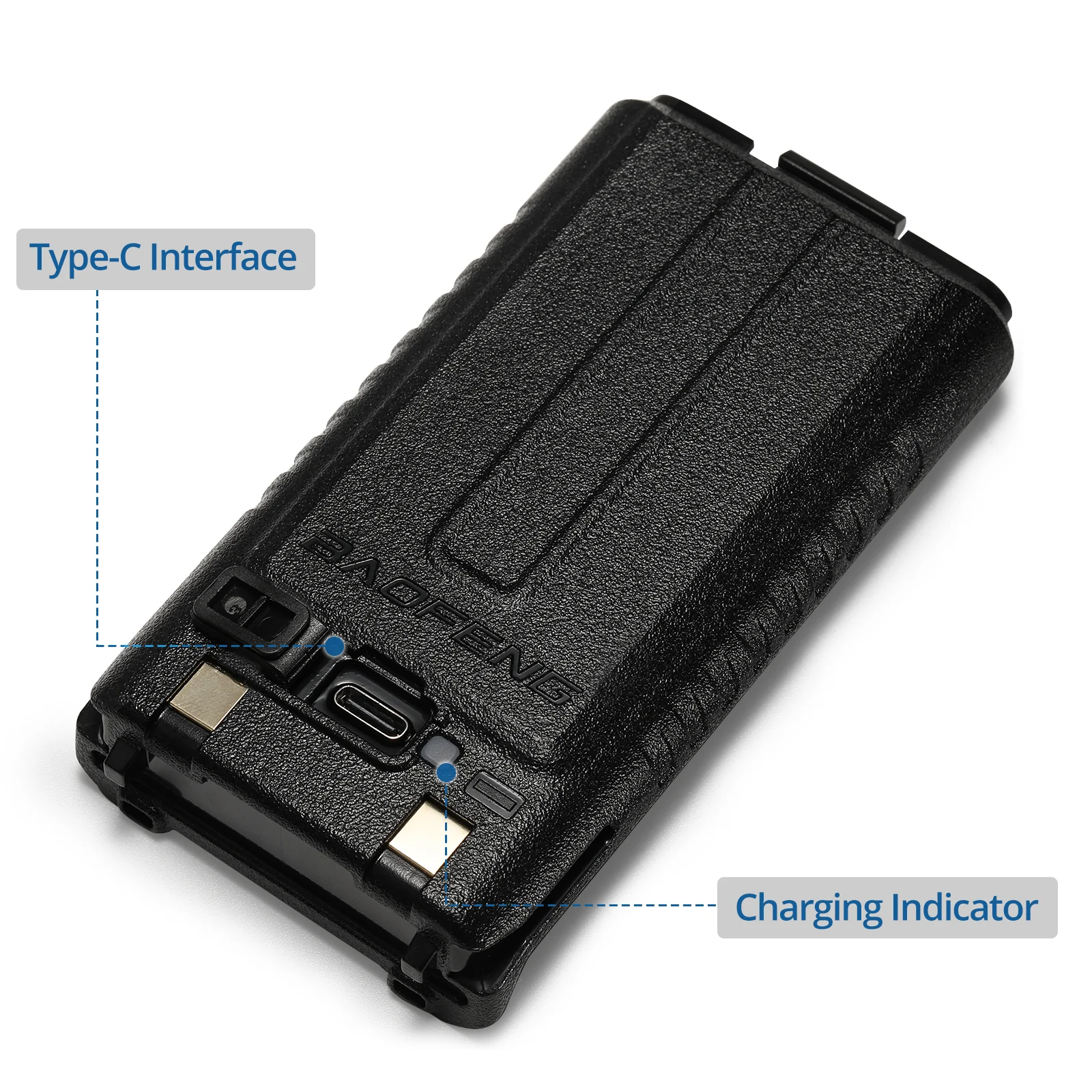 2500mAh Battery for Baofeng UV-5G Plus / UV-5RM Plus / K5 Plus / UV-5RM Plus GPS - Image 4