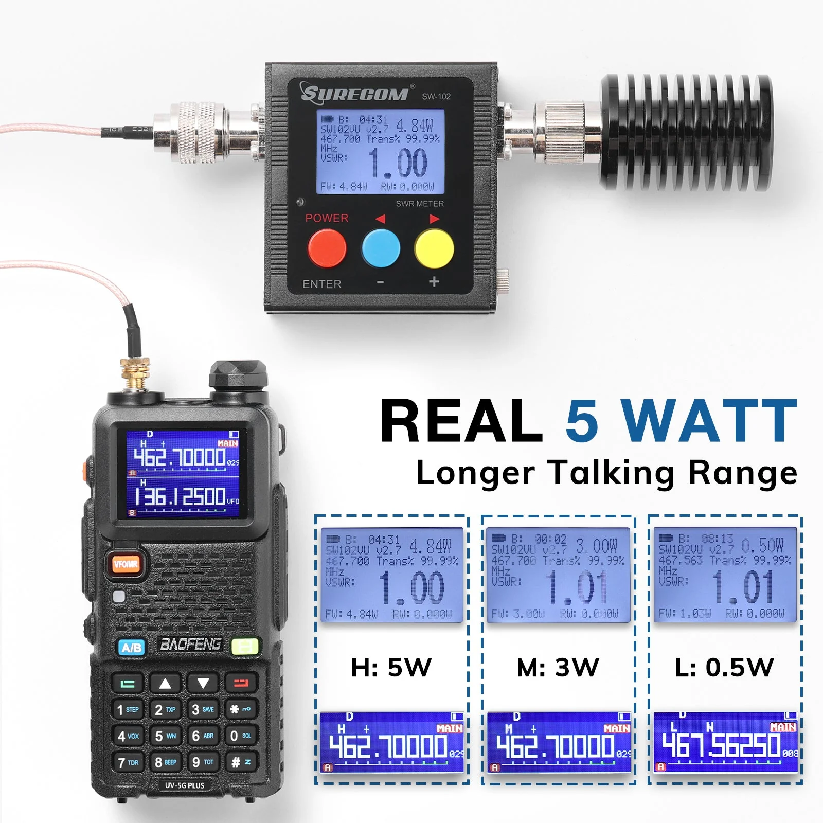 Baofeng UV-5G Plus GMRS Radio [OPEN BOX] - Image 3