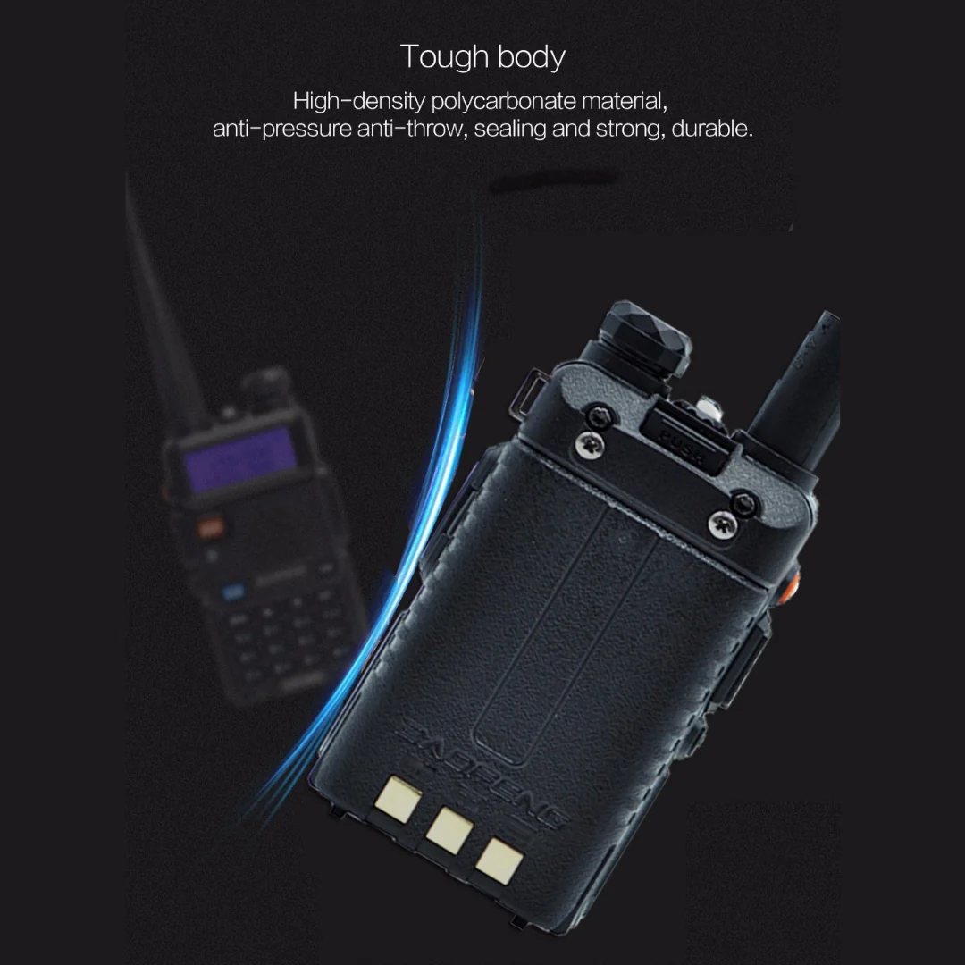 Baofeng UV-5R [5 Pack] | Dual Band | 4/1W | 128CH | Flashlight | VOX | Alert - Image 4