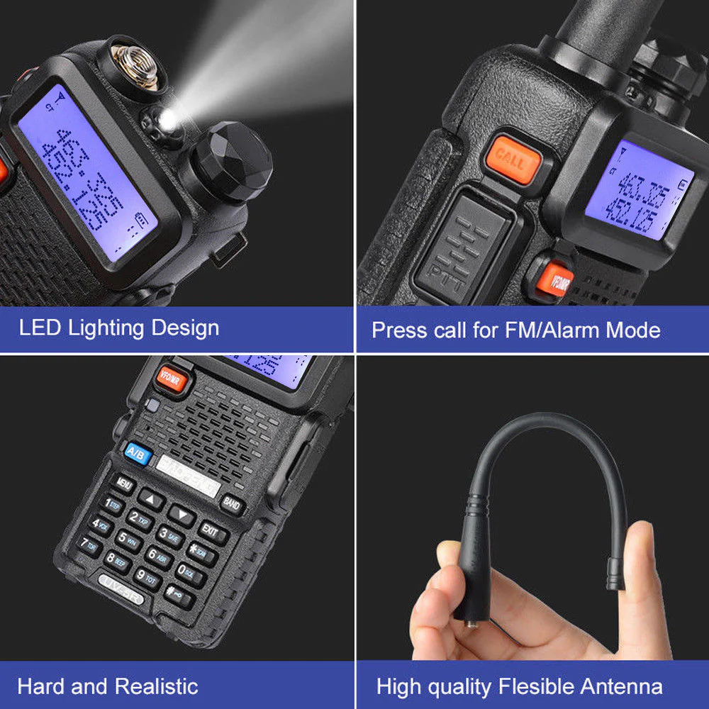 Baofeng UV-5R [5 Pack + Cable] [OPEN BOX] - Image 5