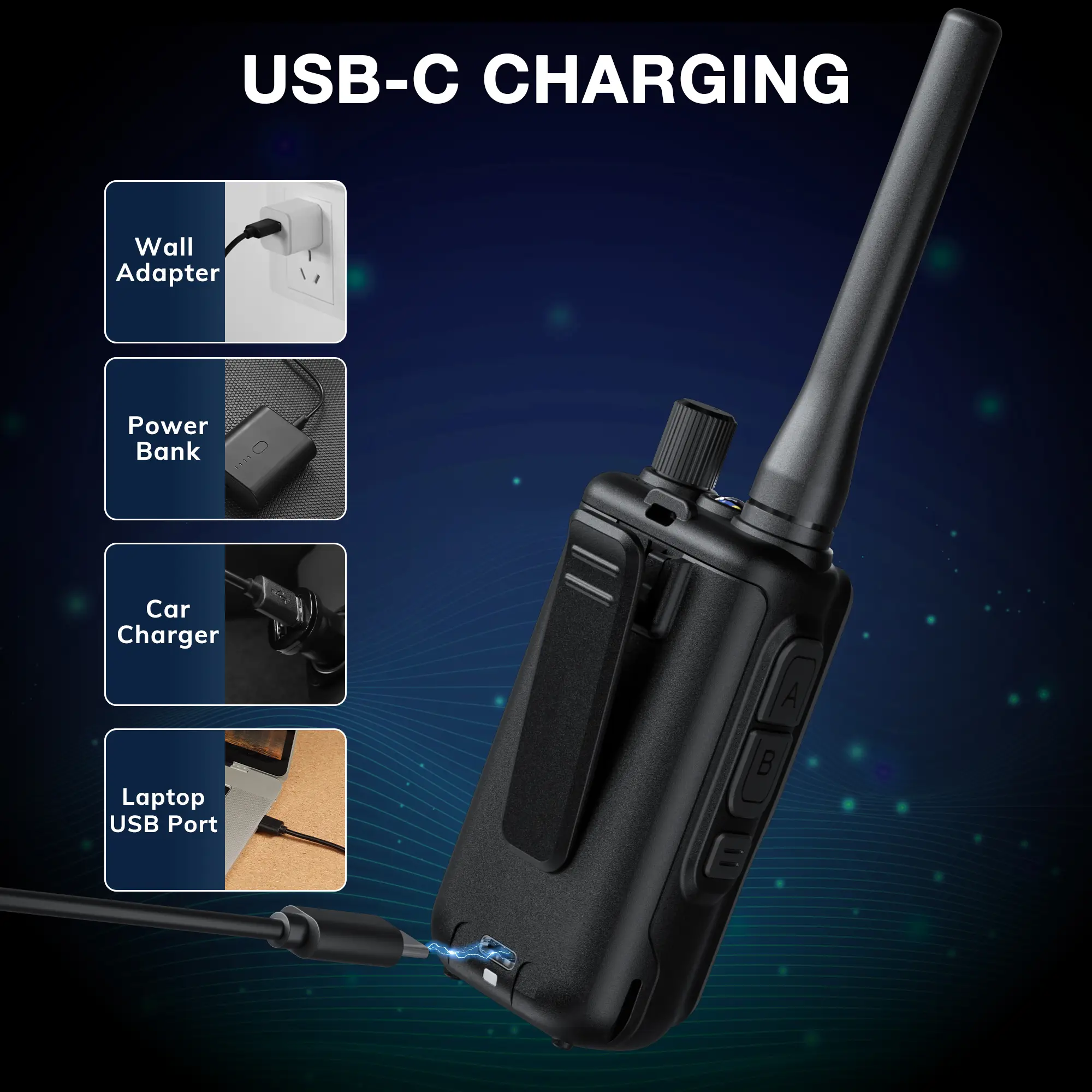 Baofeng UV-5R Mini Dual-band Radio | 5W/2W | APP Programming | Quartz/Amber/Grey | 1.44 Inch Color Screen | 999CH  | NOAA | USB-C Charging - Image 9
