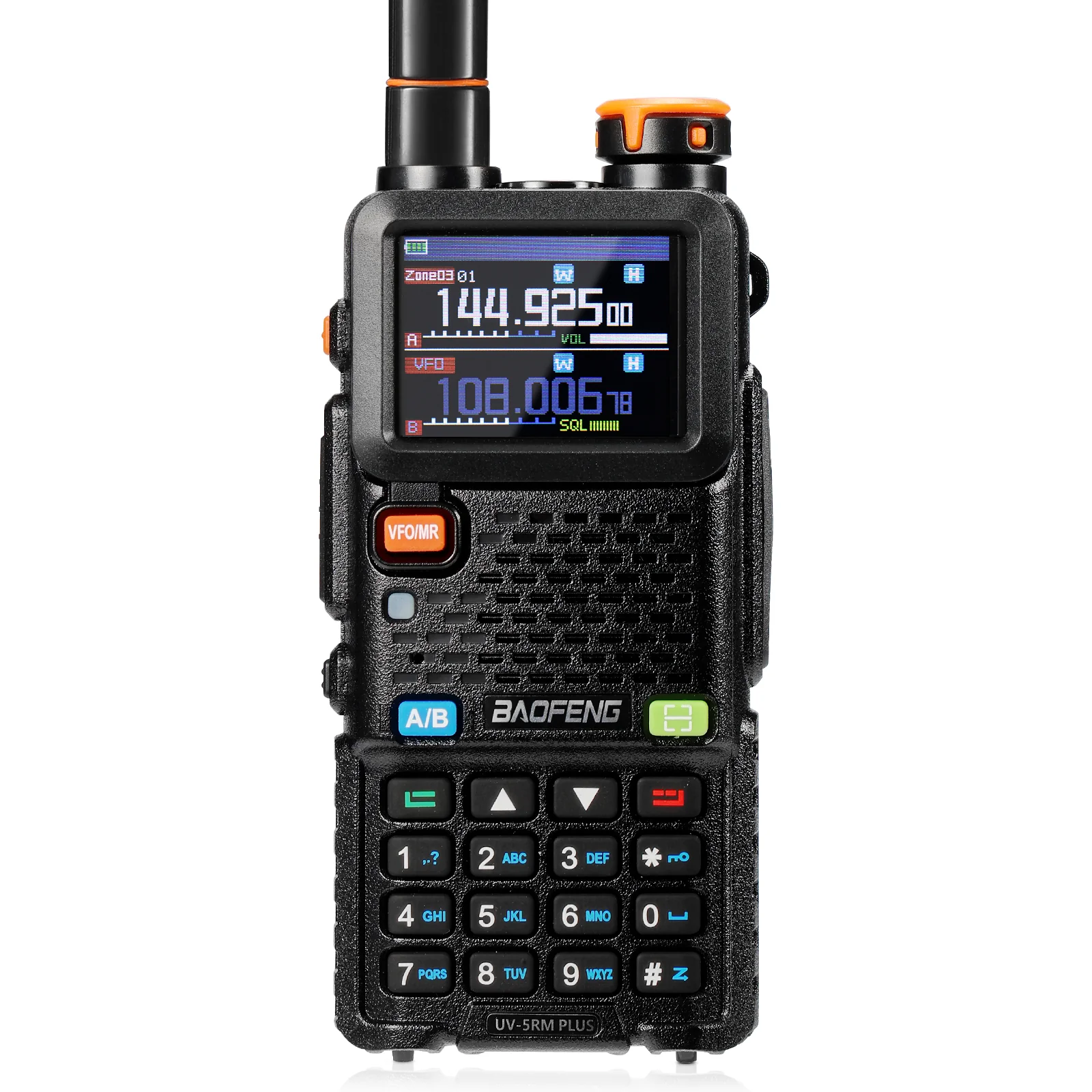 Baofeng UV-5RM Plus GPS Ham Radio Handheld | 10W | 1.77 Inch Color Screen | 640CH 10 Zones | NOAA | 2500mAh Type-C Rechargeable Battery | Group Talk - Image 12
