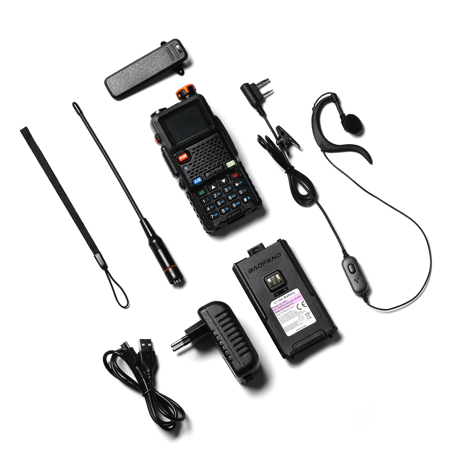 Baofeng UV-5RM Plus GPS Ham Radio Handheld | 10W | 1.77 Inch Color Screen | 640CH 10 Zones | NOAA | 2500mAh Type-C Rechargeable Battery | Group Talk - Image 13