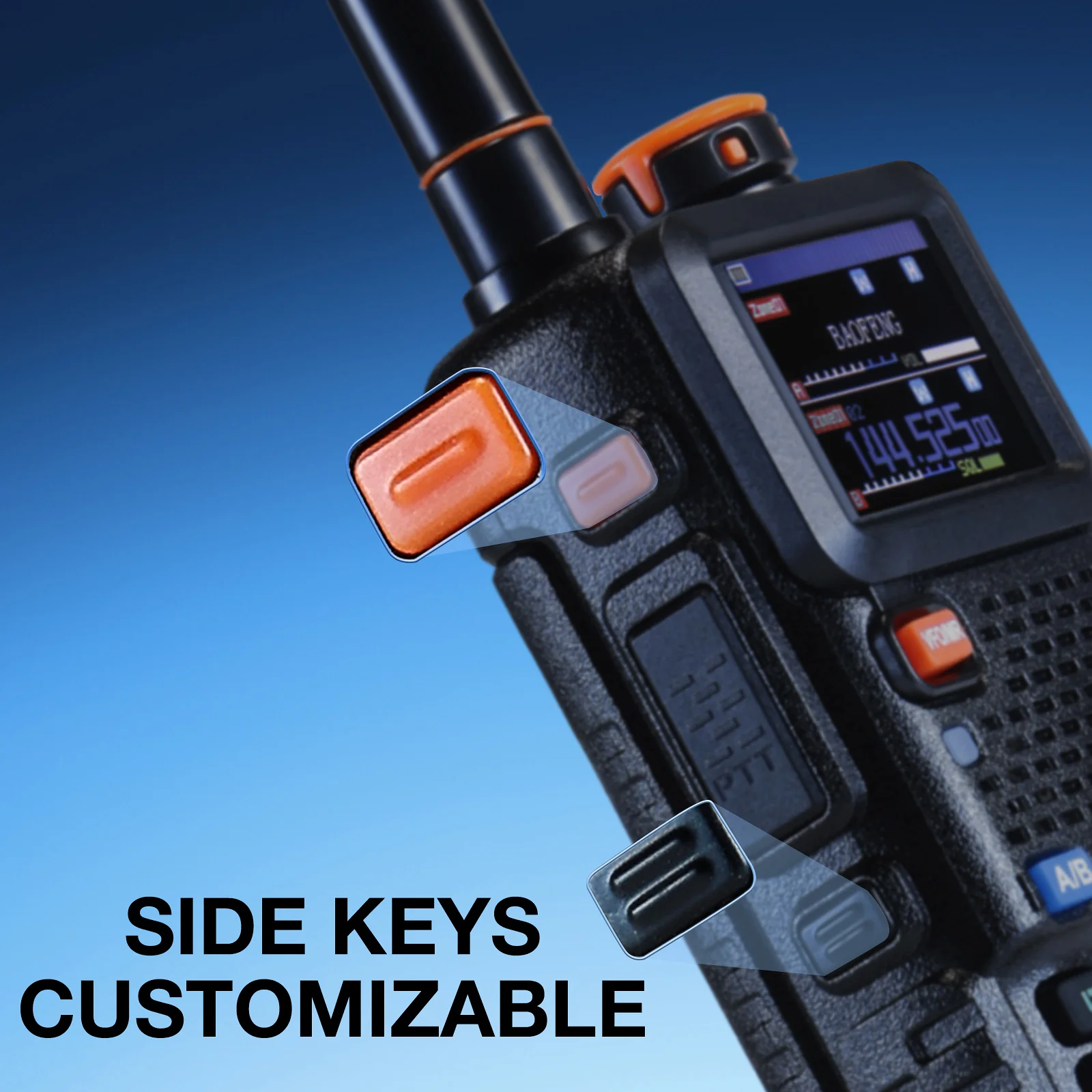Baofeng UV-5RM Plus GPS Ham Radio Handheld | 10W | 1.77 Inch Color Screen | 640CH 10 Zones | NOAA | 2500mAh Type-C Rechargeable Battery | Group Talk - Image 9