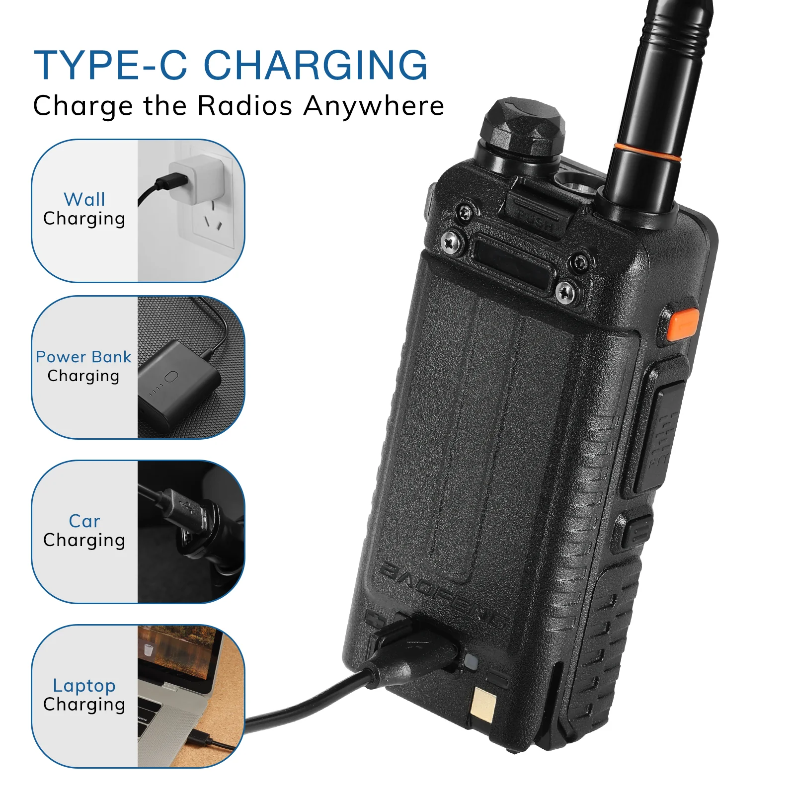 Baofeng UV-5RM Plus | Multi-Band | Airband | 10W | NOAA | 2500mAh Battery | USB-C Charging | Chirp Compatible - Image 8
