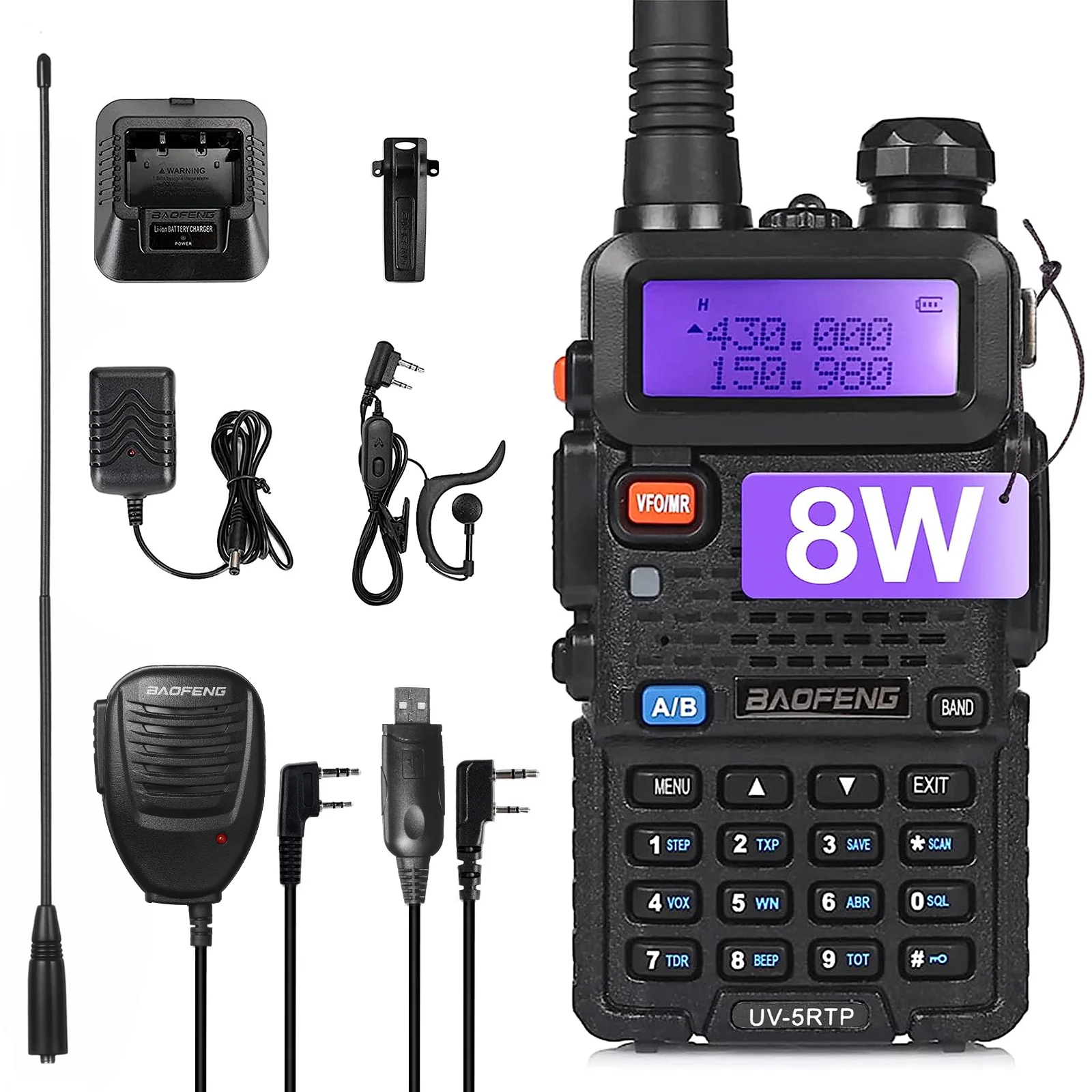 Baofeng UV-5RTP | Dual Band | 8W/4W/1W | Tri-power Two Way Radio - Image 13