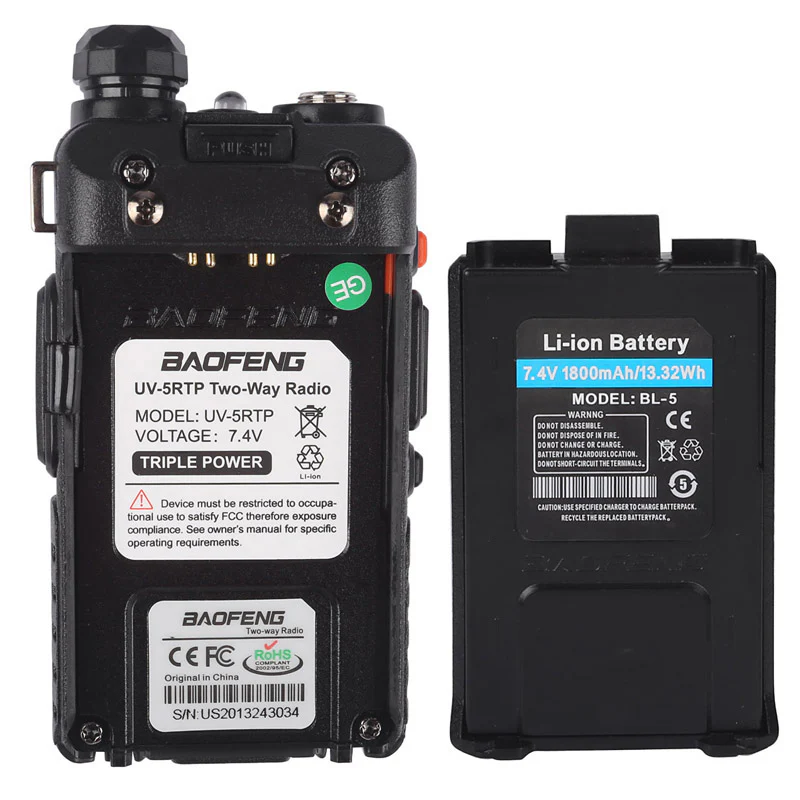 Baofeng UV-5RTP [2 packs + 2 speakers + 1 cable] [OPEN BOX] - Image 7