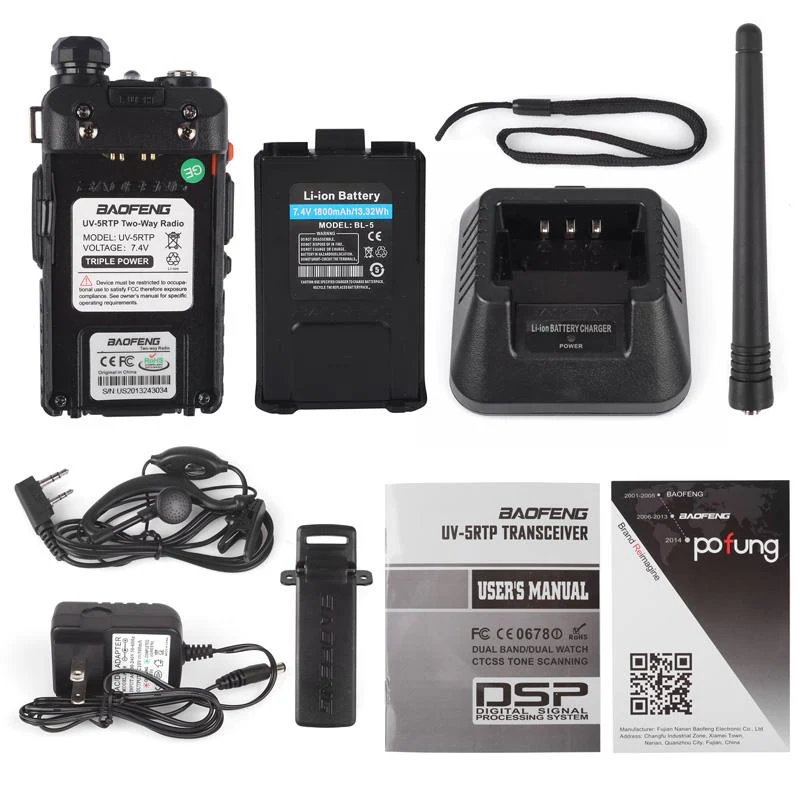 Baofeng UV-5RTP [10 Pack + Cable] | Dual Band | 8W/4W/1W | Tri-power Two Way Radio - Image 12